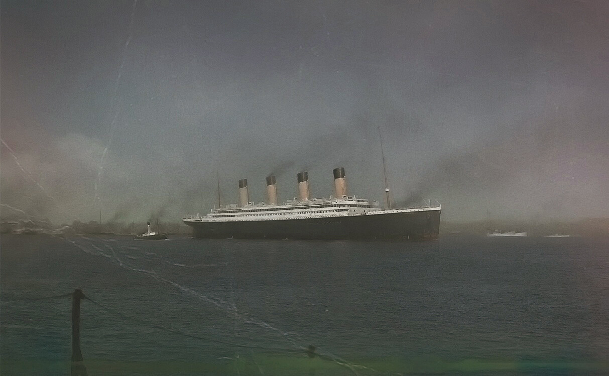 Are there any known & verified colour photographs of the RMS OLYMPIC?  (genuine, not colourised) - Quora