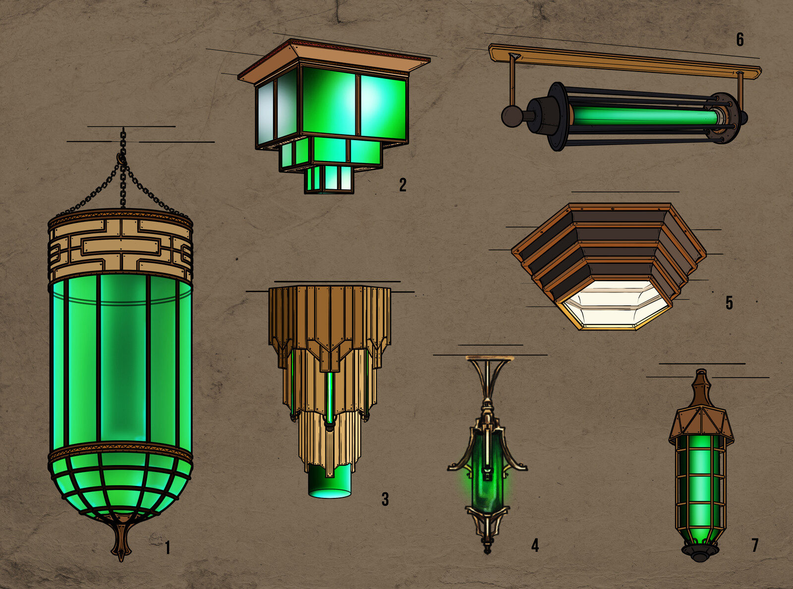Tureynulal Assets - Ceiling Lamps 02