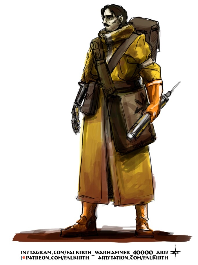 pix Warhammer 40K Chaos Cultist Art falkirth warhammer 40000 concept arts