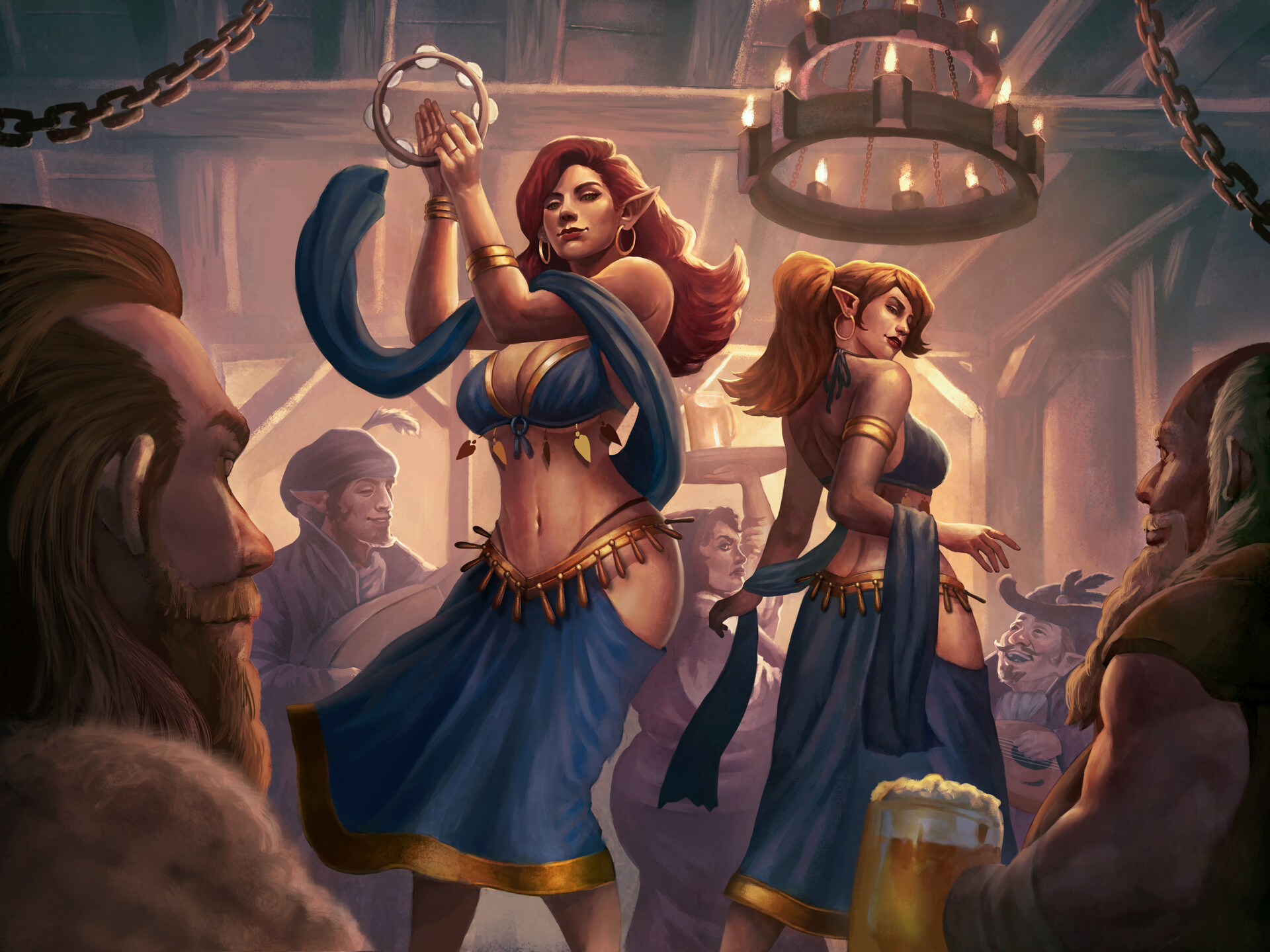 ArtStation - Fantasy Beauty Dancer in Tavern Party