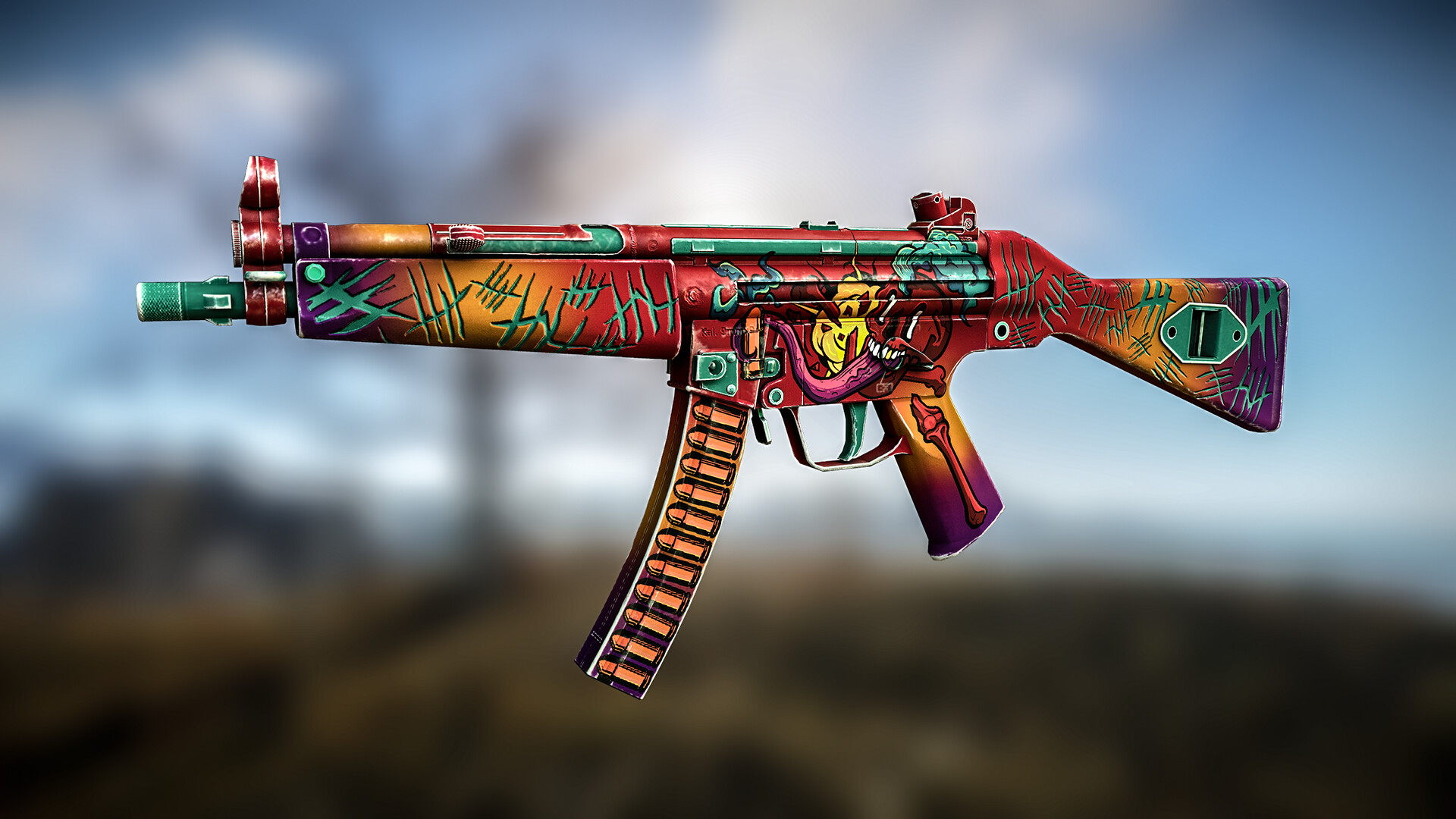 Artstation Mp5 Skull Crusher Twitch Drops Rust Round 7