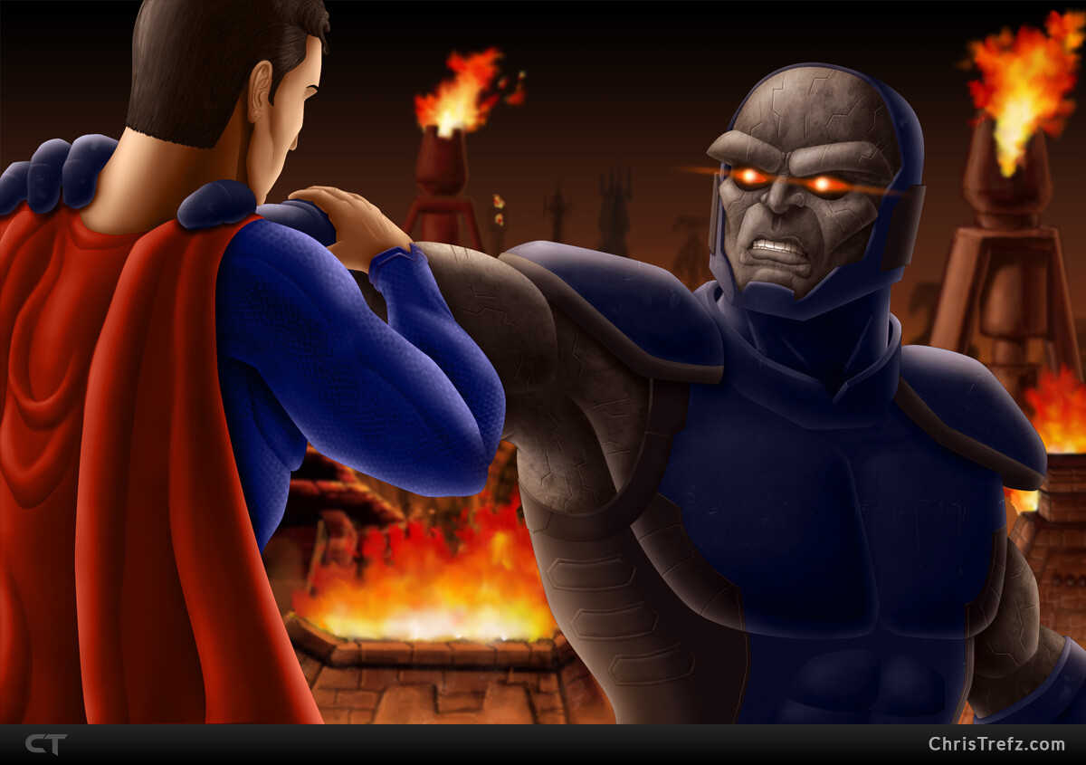 ArtStation - Superman vs Darkseid