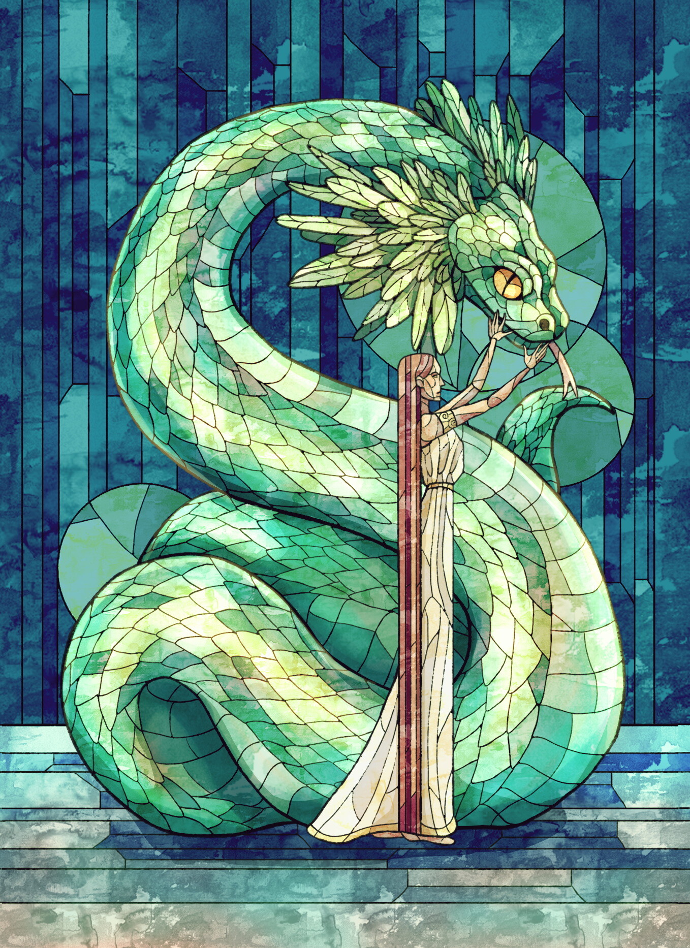 ArtStation - Feathered serpent