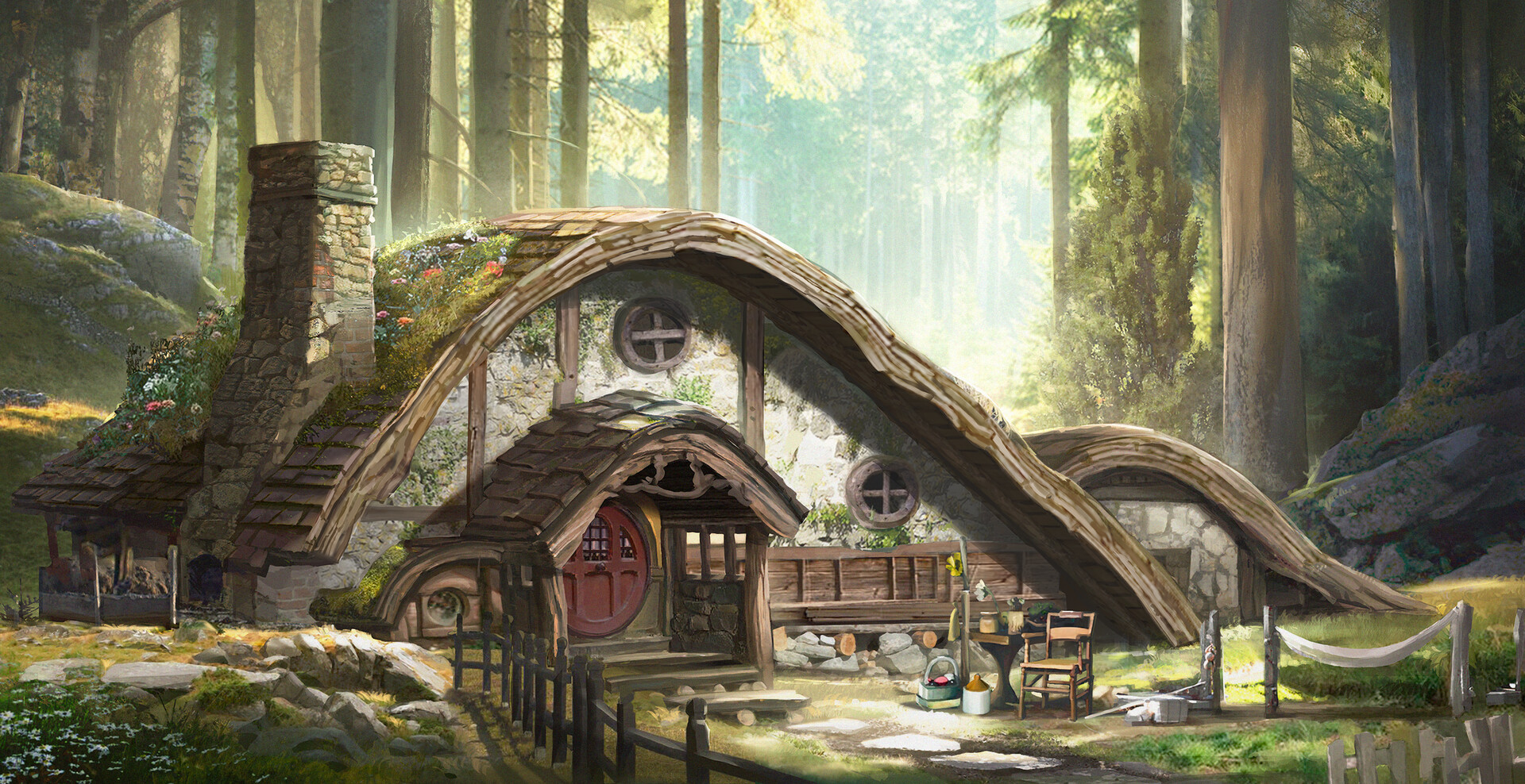 Artstation A Small House In The Woods Yeonhee Kim