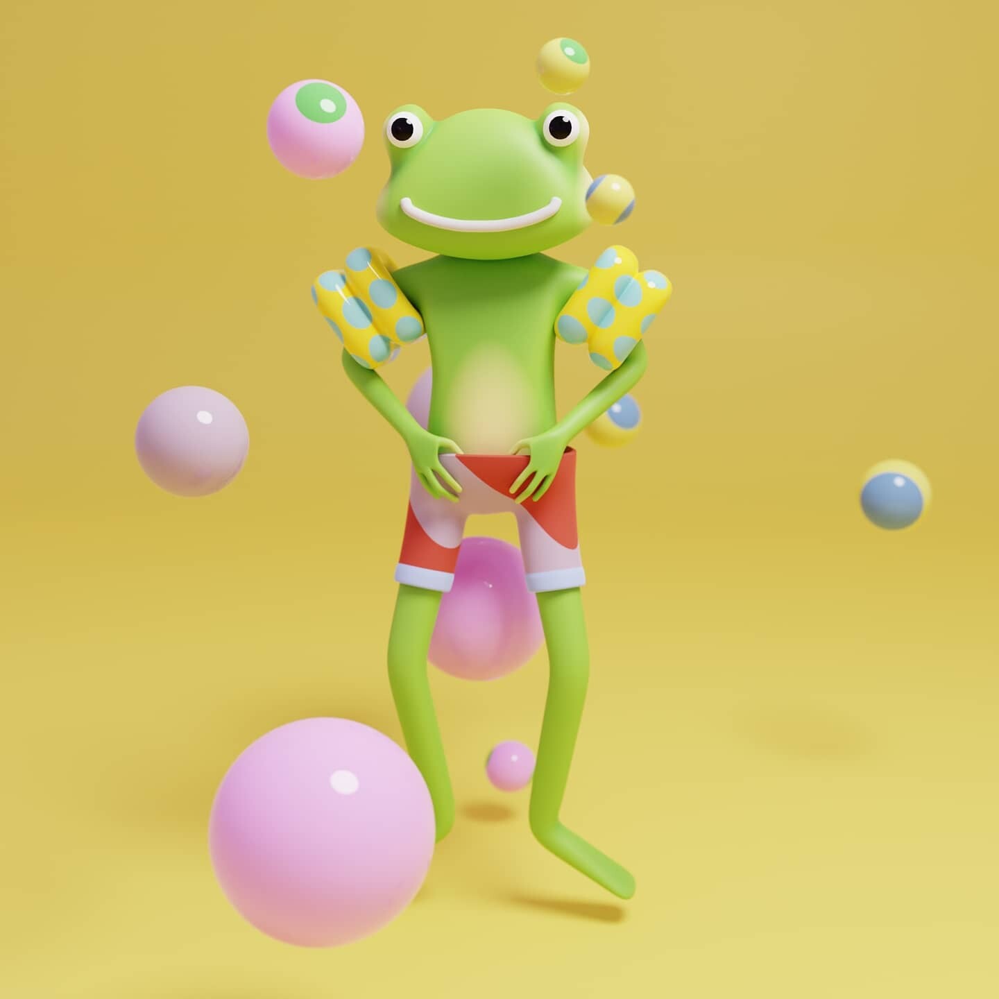 ArtStation - 3D Pond Frog