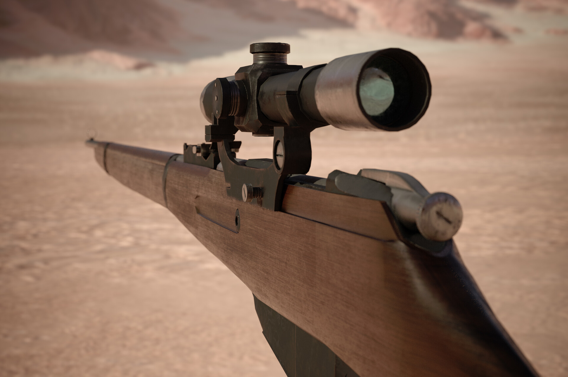 Adam Blackmore - Low Poly Mosin Nagat Sniper Rifle