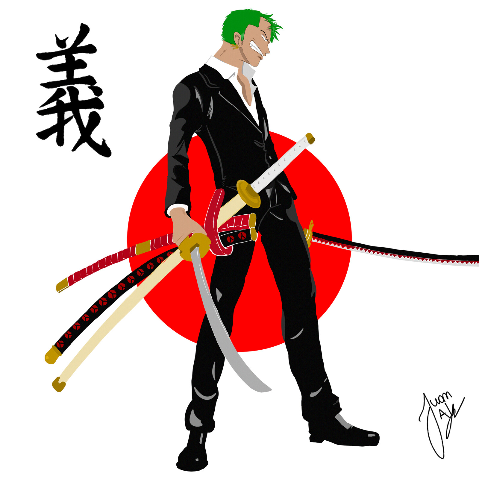 Artstation Roronoa Zoro Dressrosa Arc Juan Alves