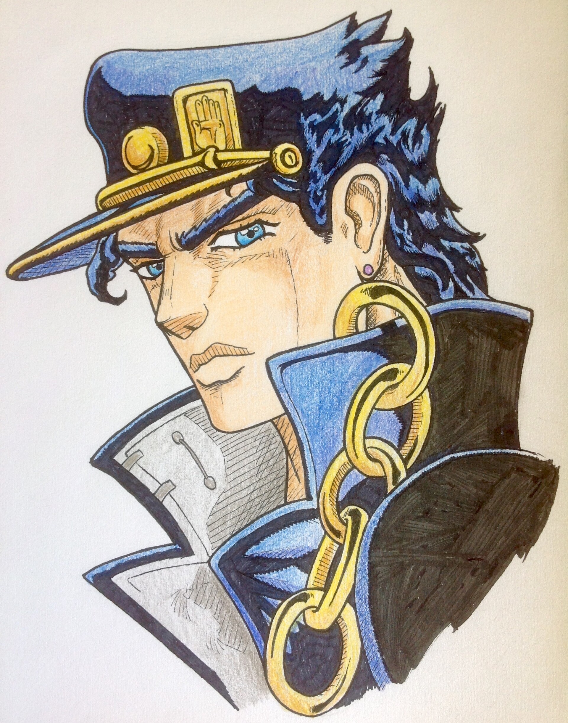 Jotaro a character from anime sketch