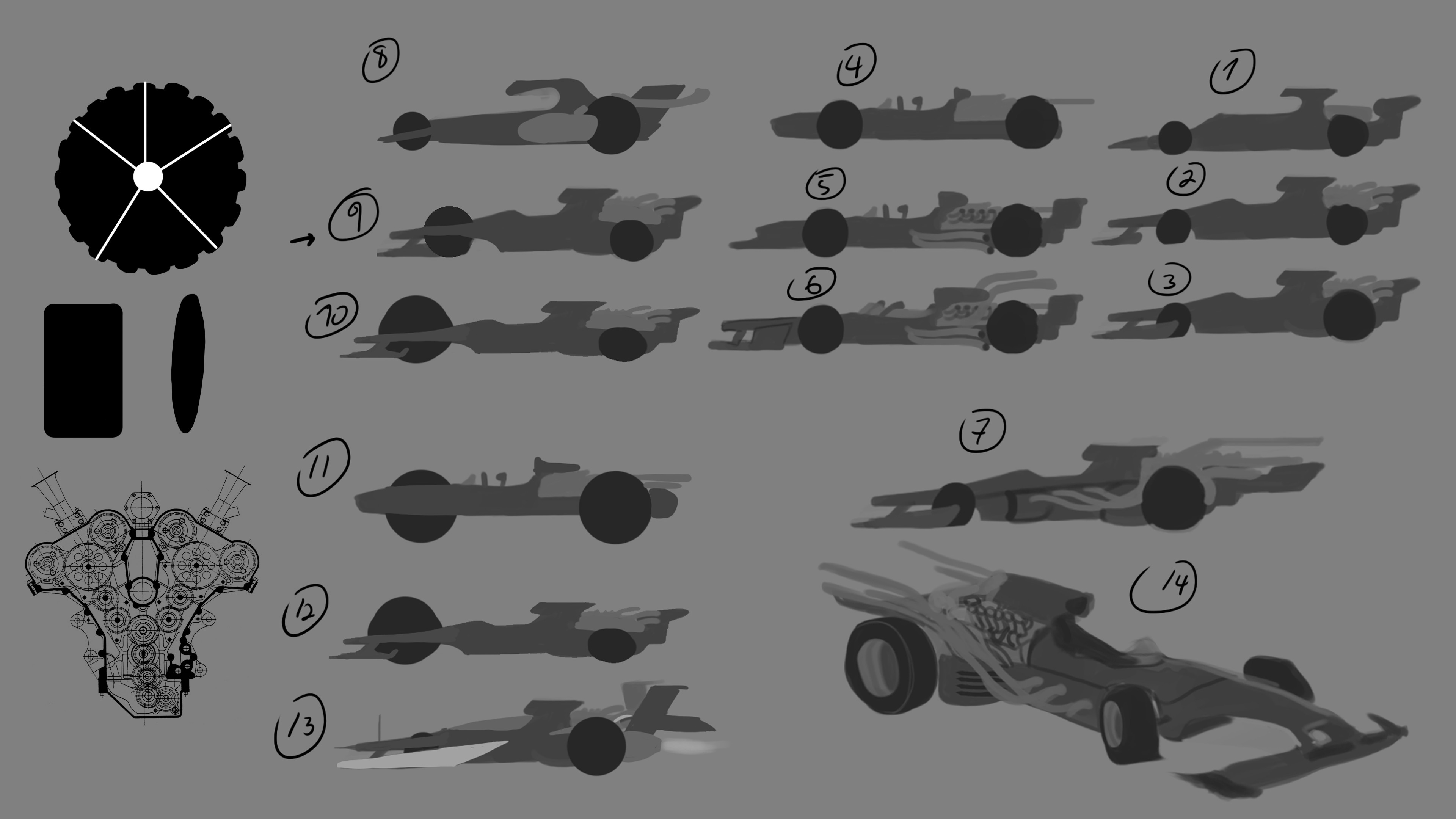 early exploration, formula 1 for underground racing 