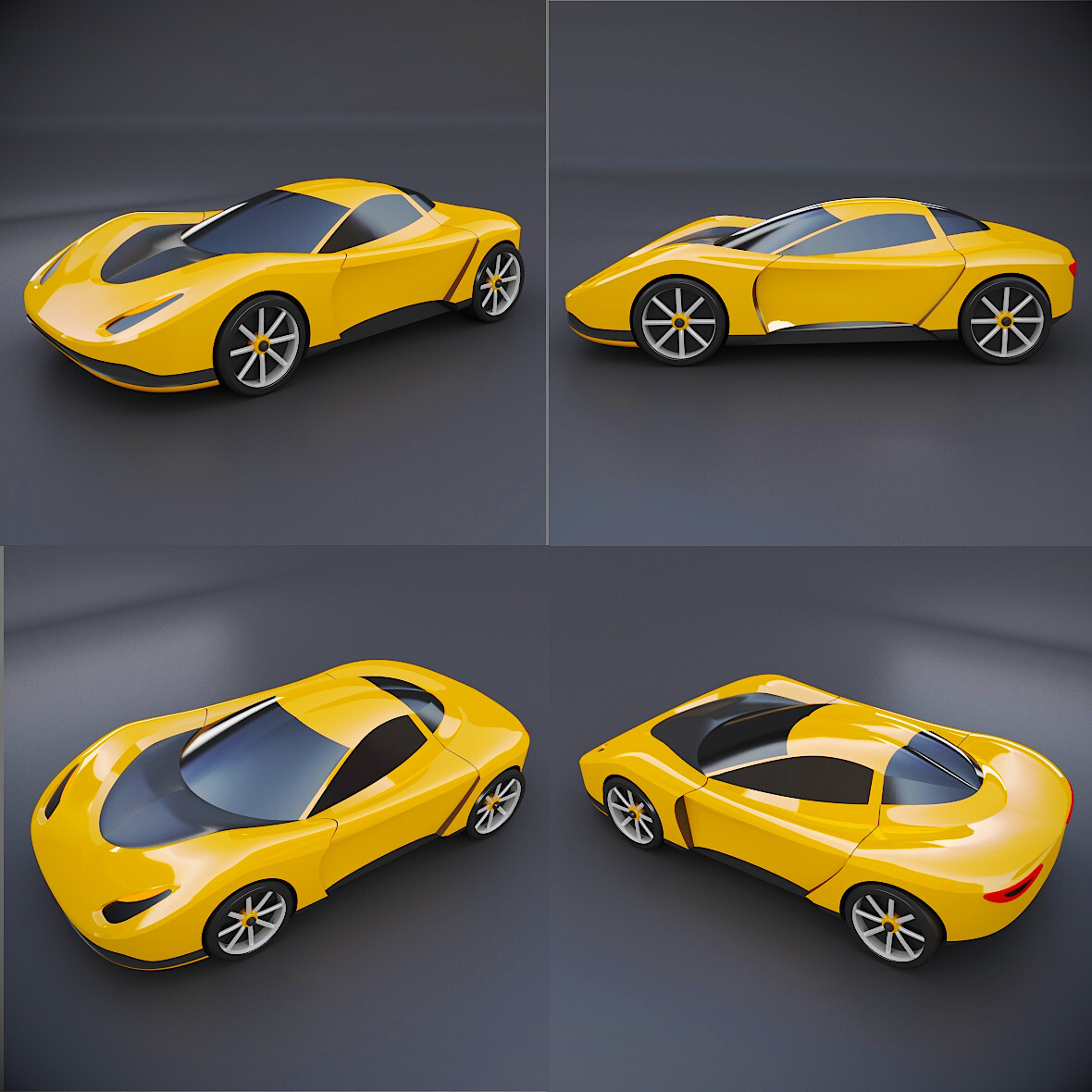 ArtStation Futuristic 3d Printable Concept Car ArtStation Futuristic 3d Printable Concept Car