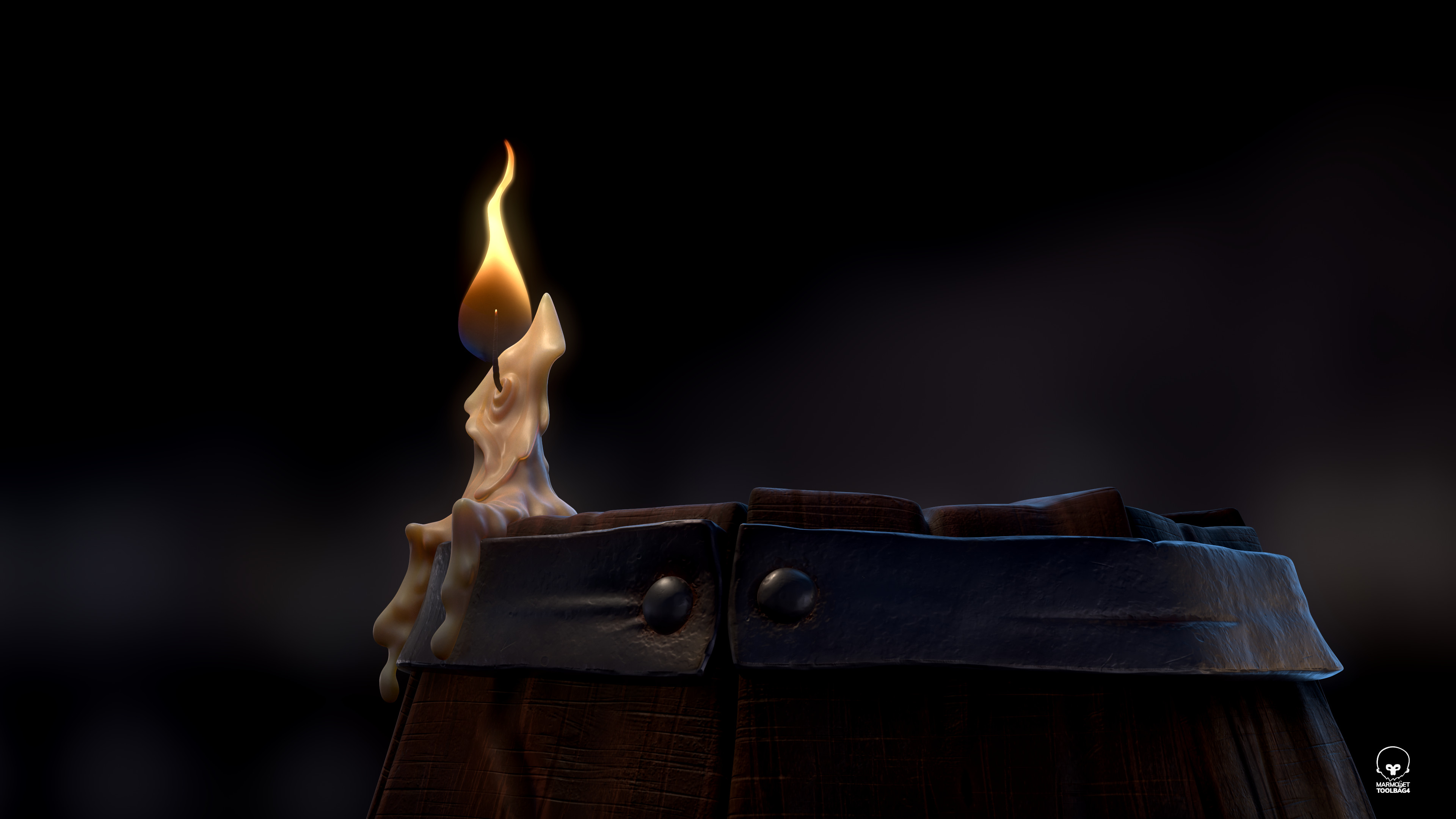 ArtStation - candle melting in hand