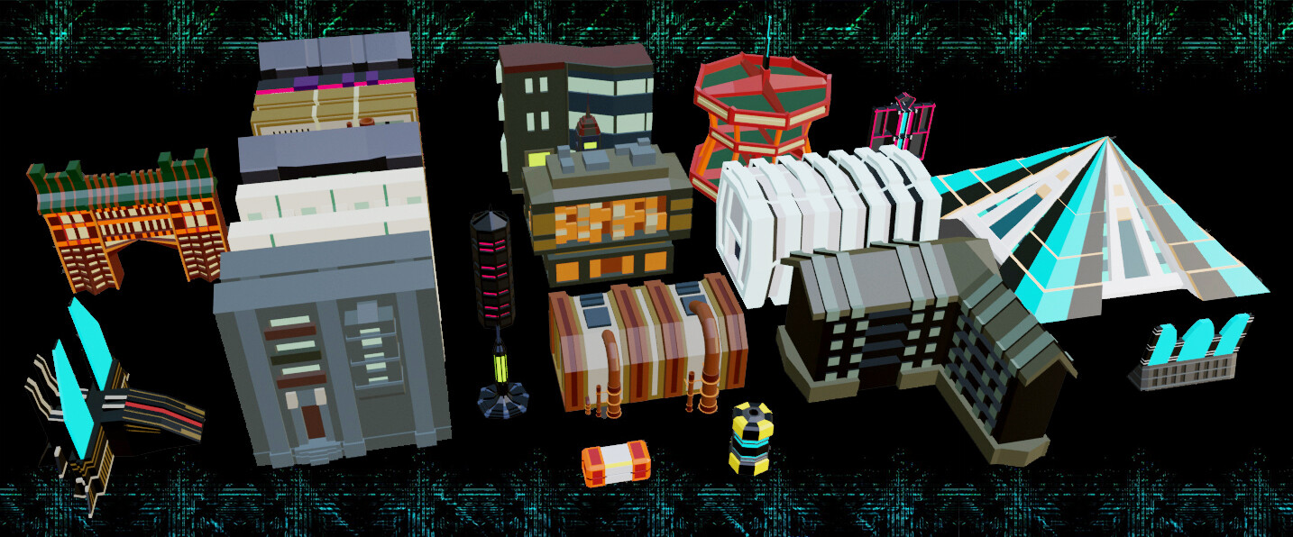 Full Lowpoly Tileset for First Level