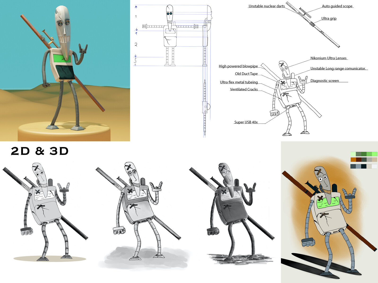 Hans Borolien, Animation