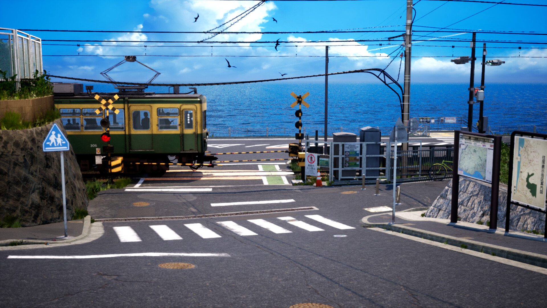 鎌倉高校駅前のモジュール製作途中。 Amazon.co.jp: 江ノ電 鎌倉高校前駅界隈・踏切 Nゲージ ジオラマ