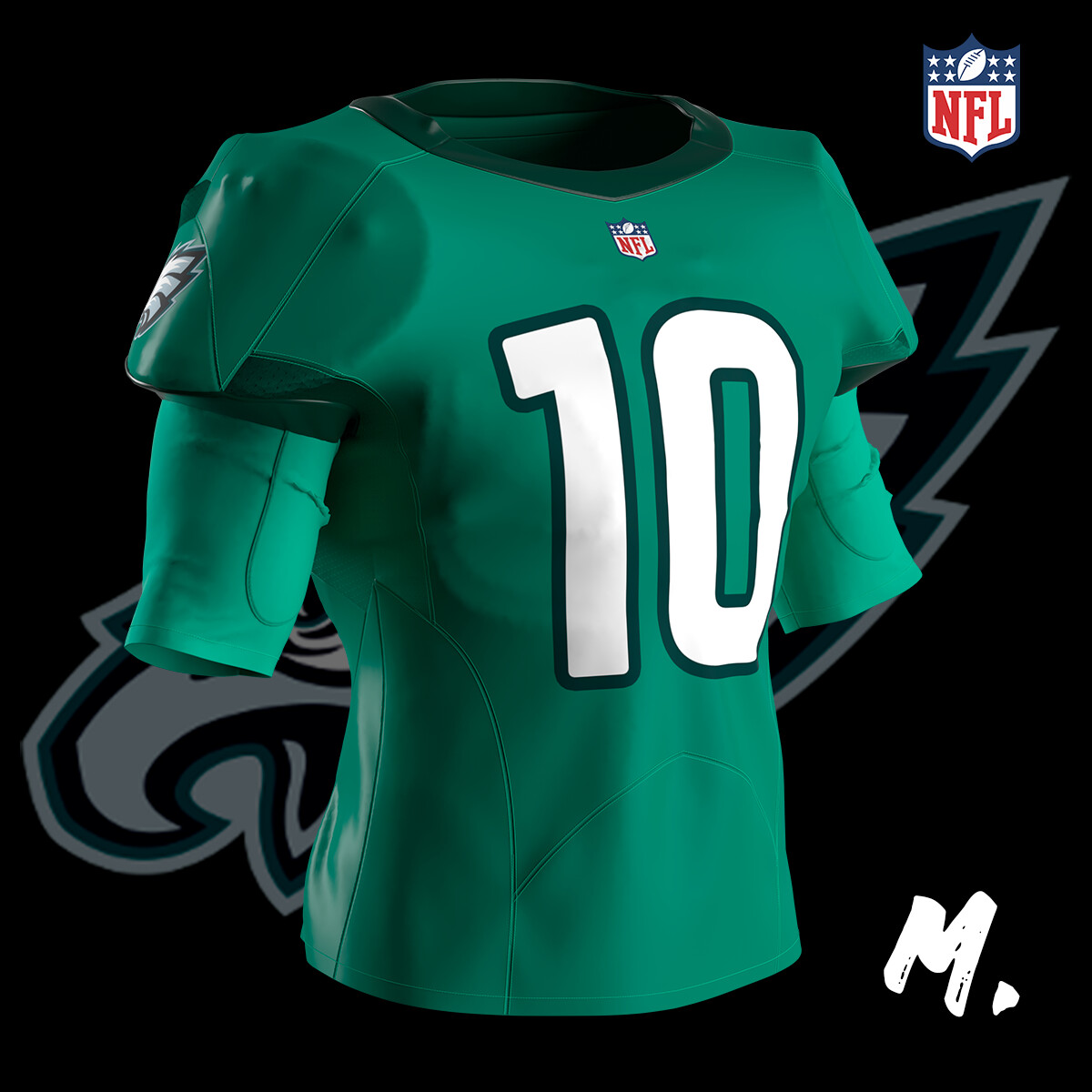 ArtStation - Philadelphia Eagles Jersey