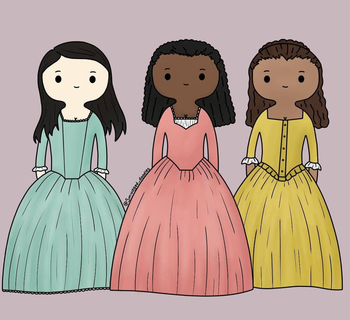 Schuyler Sisters Drawings Fanart Hamilton Schuyler Sisters Drawing