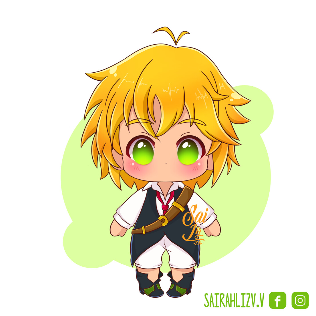 ArtStation - Meliodas from the 7 deadly sins. Adorable version of ...
