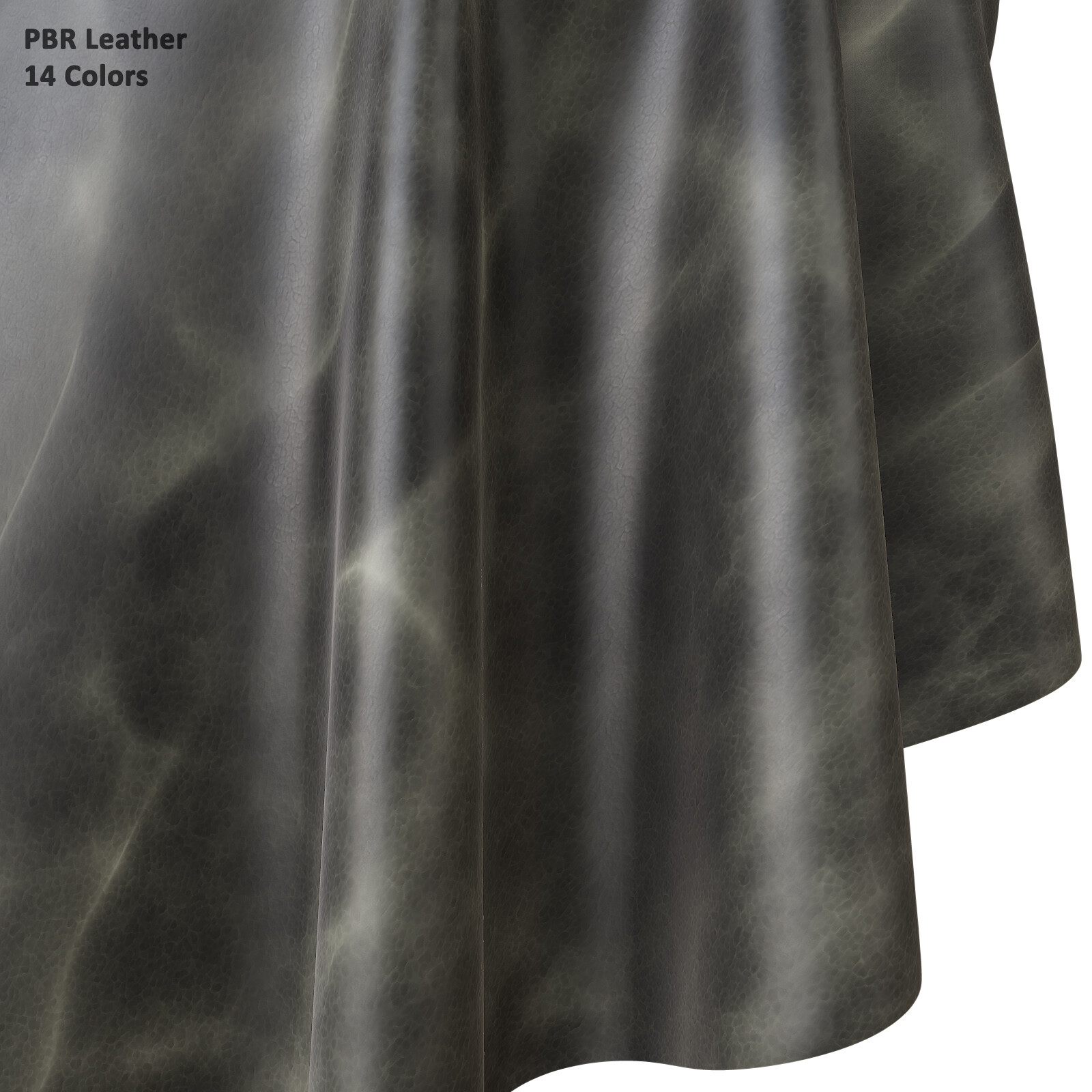 Leather PBR | 14 Colors | 4K | PNG | SBSAR