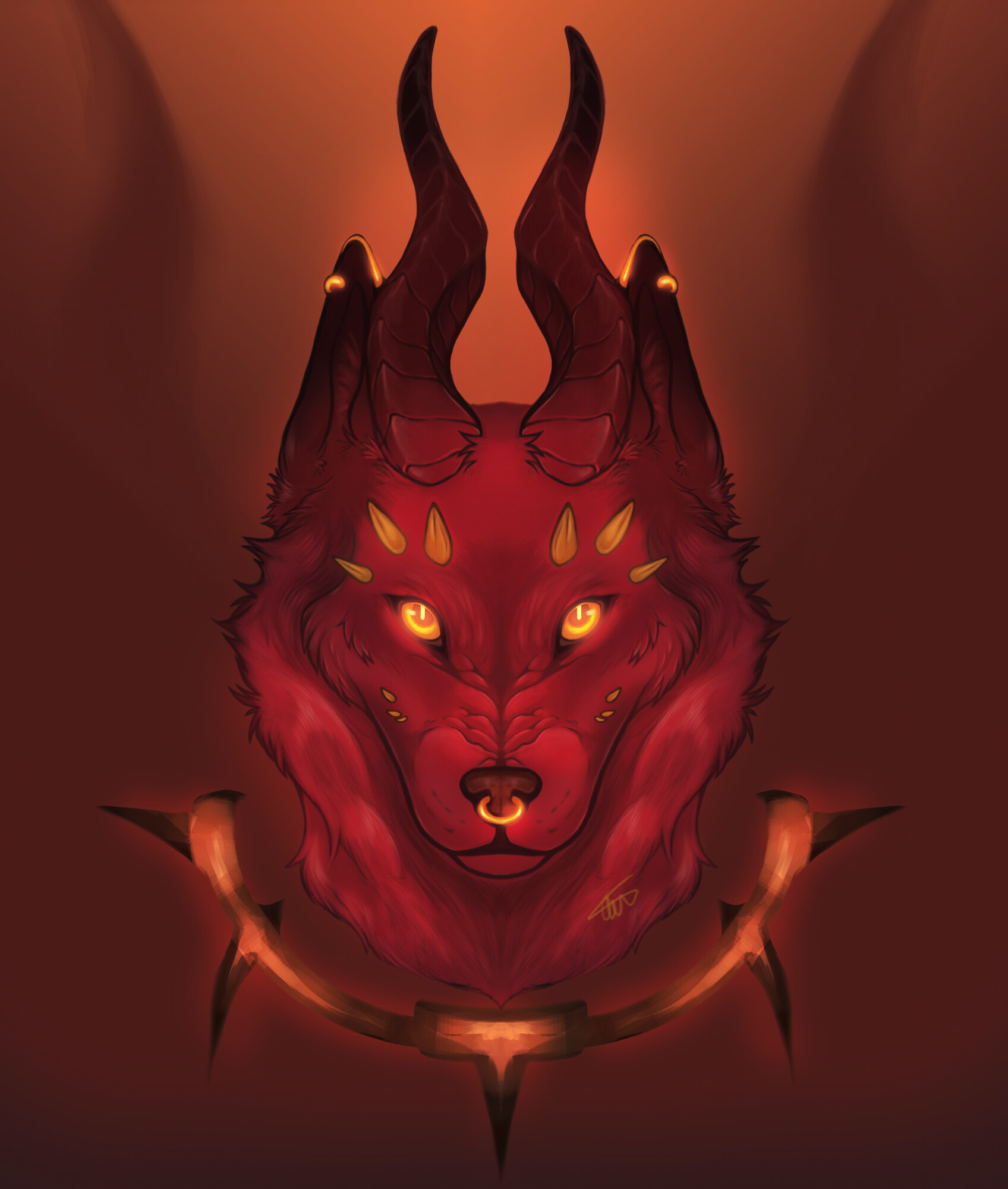 ArtStation - demon wolf