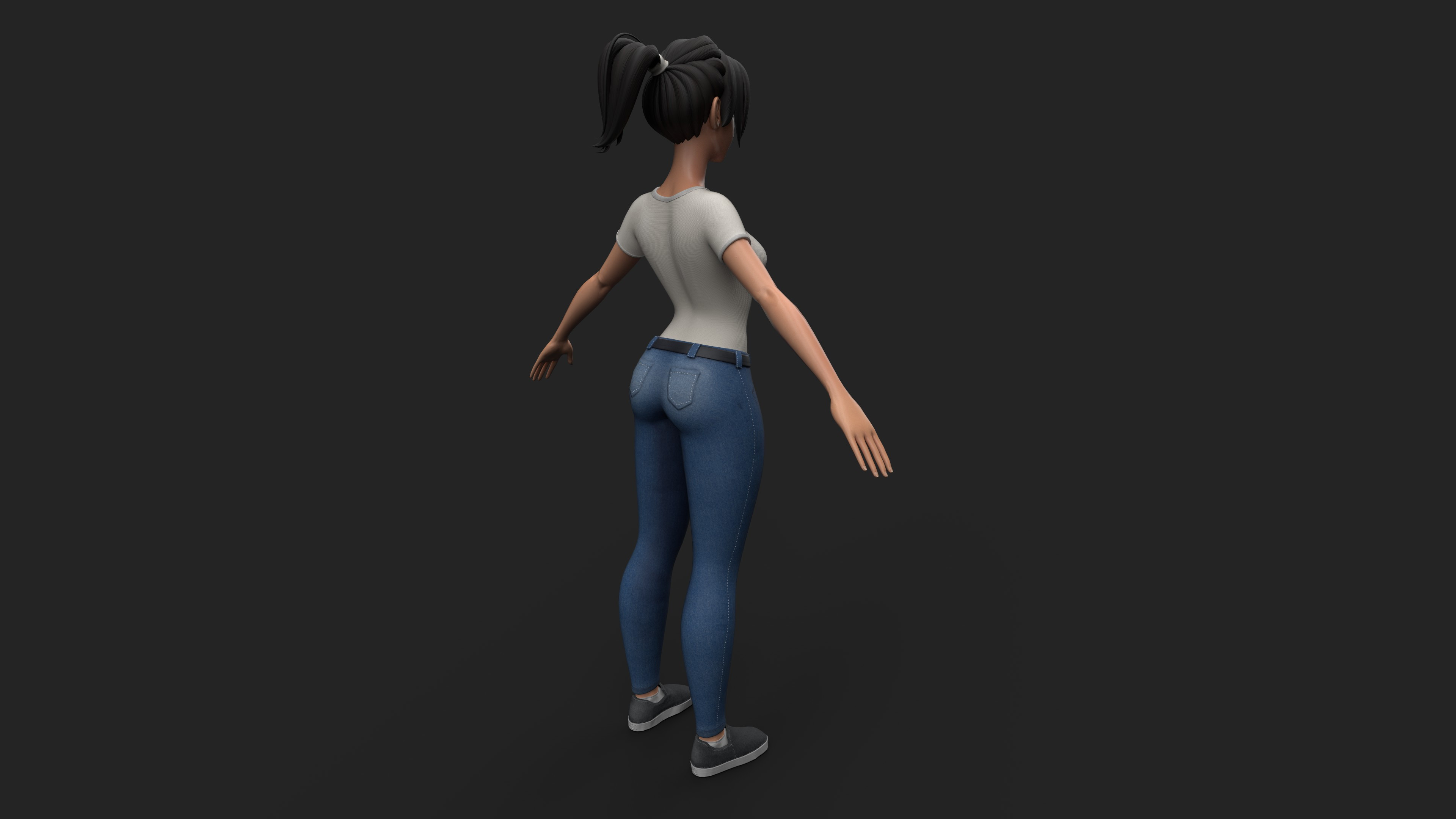 Low Poly model - Substance Painter render