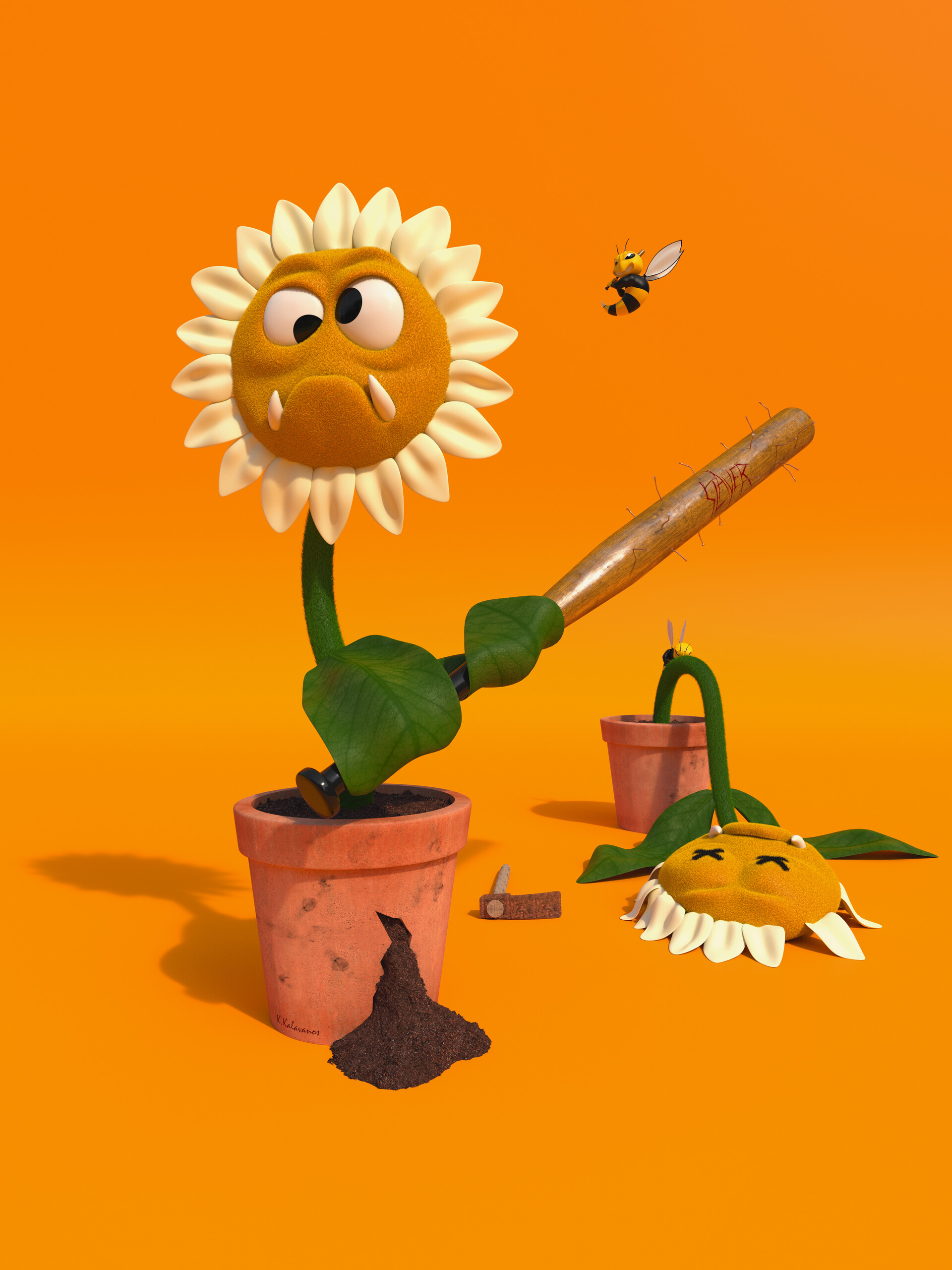 ArtStation Crazy Daisy