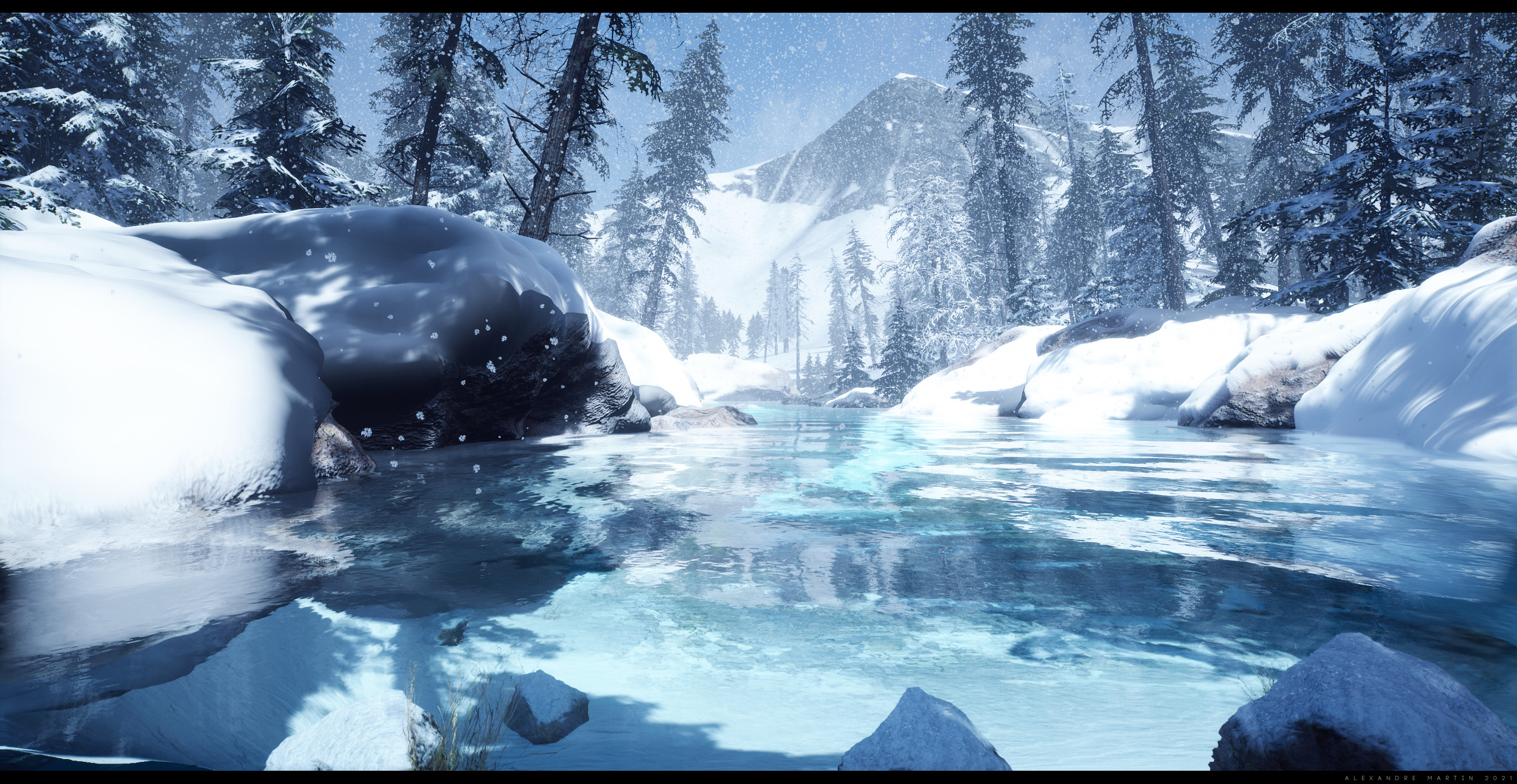 Artstation And In The Middle Flows A River Unreal Engine 4 26 Alexandre Martin