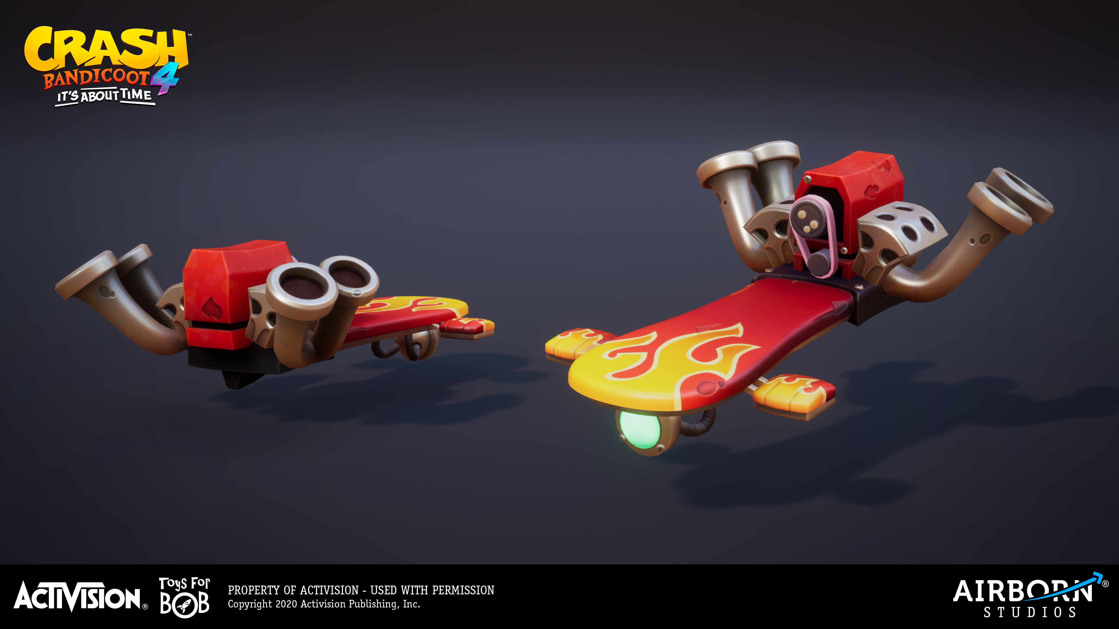 Classic Swamp Hoverboard done by Florentine Postema. Concept provided by Toys for Bob and done by Nicholas Kole,