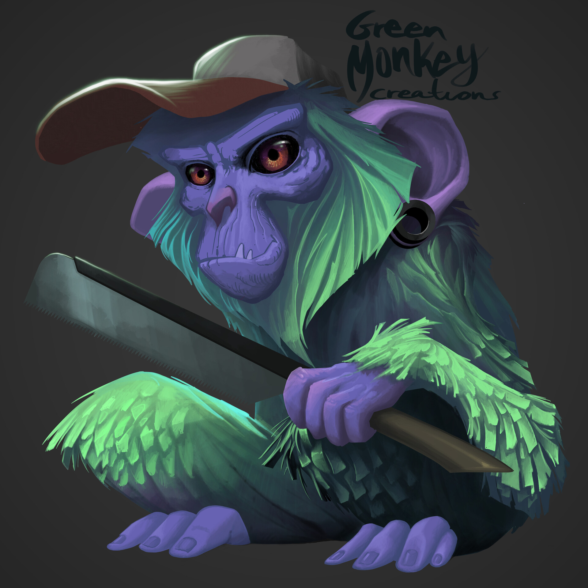 ArtStation Green monkey