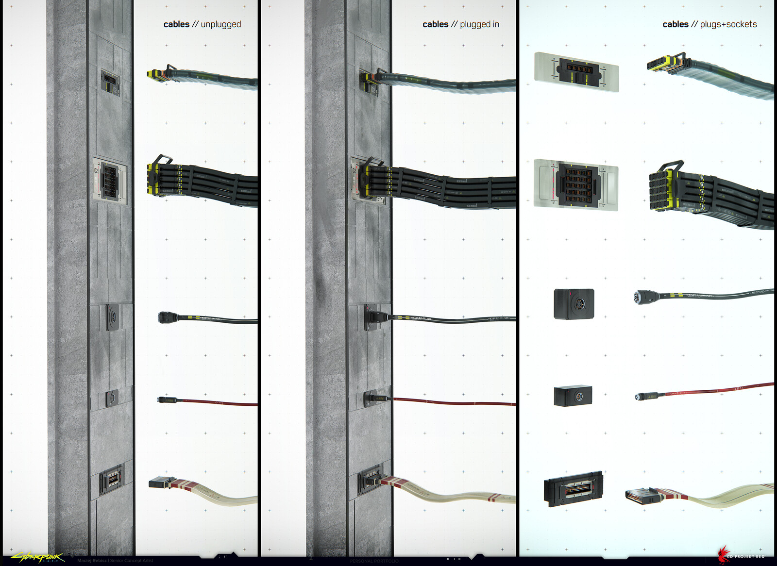 Cables, sockets, plugs