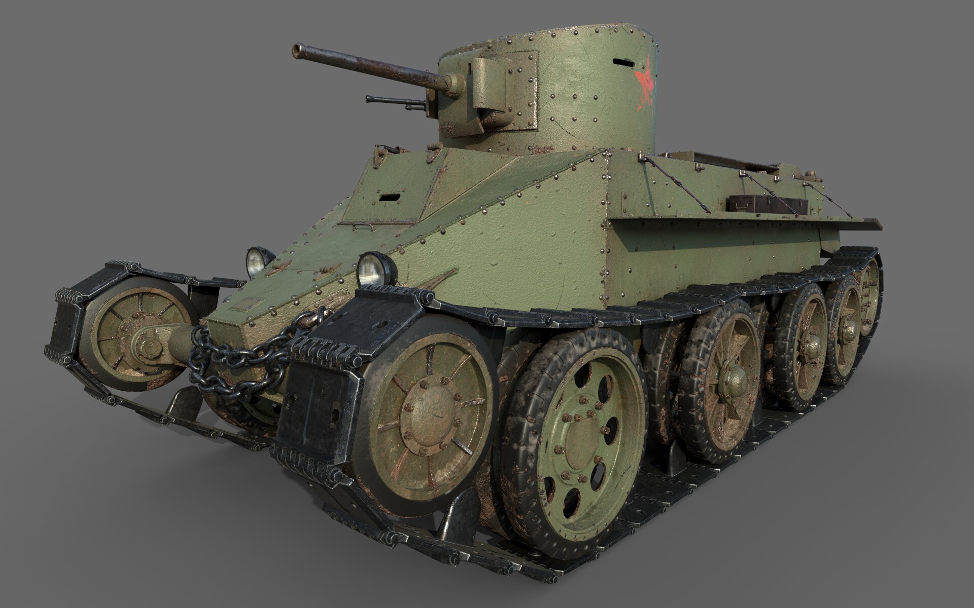 ArtStation - Soviet Tank BT-2 1933