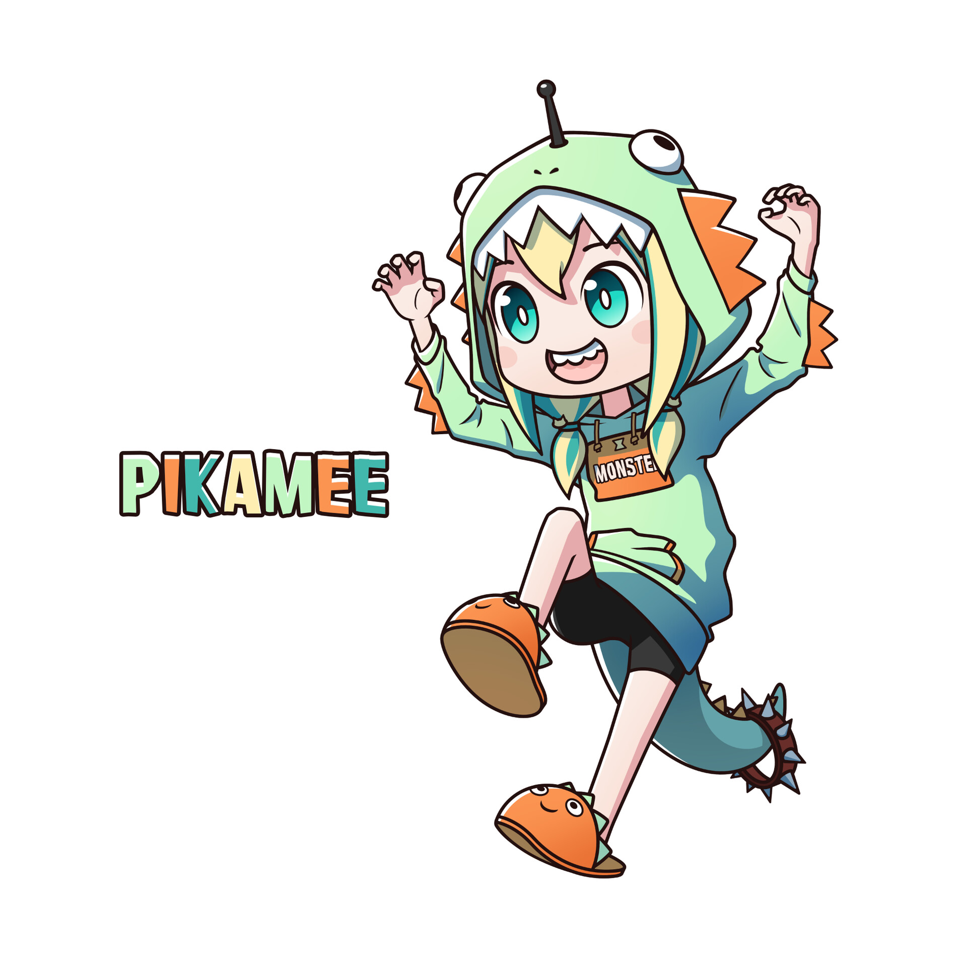 Amano PIkamee girl , kawaii Pikamee ,Amano PIkamee Virtual Vlogger