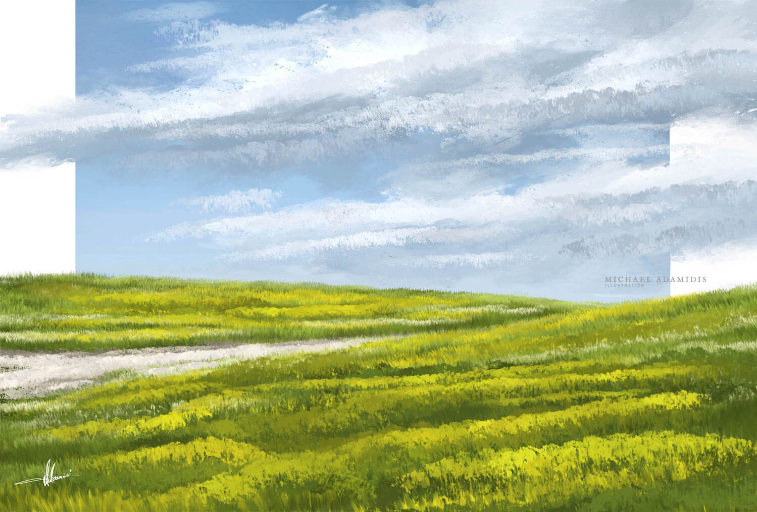 Concept Art Painting - Painterly Style Landscape/Scenery