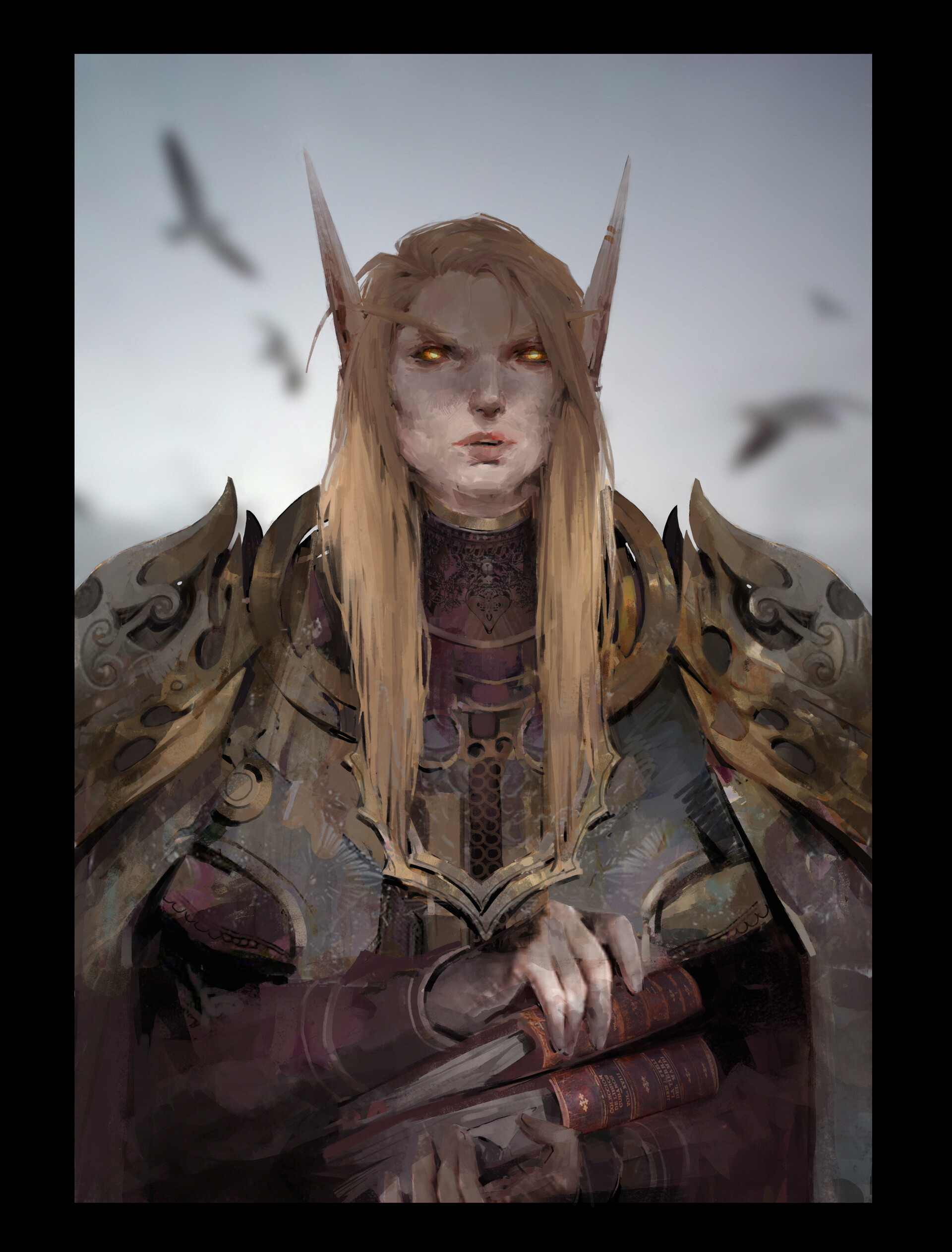 ArtStation - ~ Blood Elf Sketch