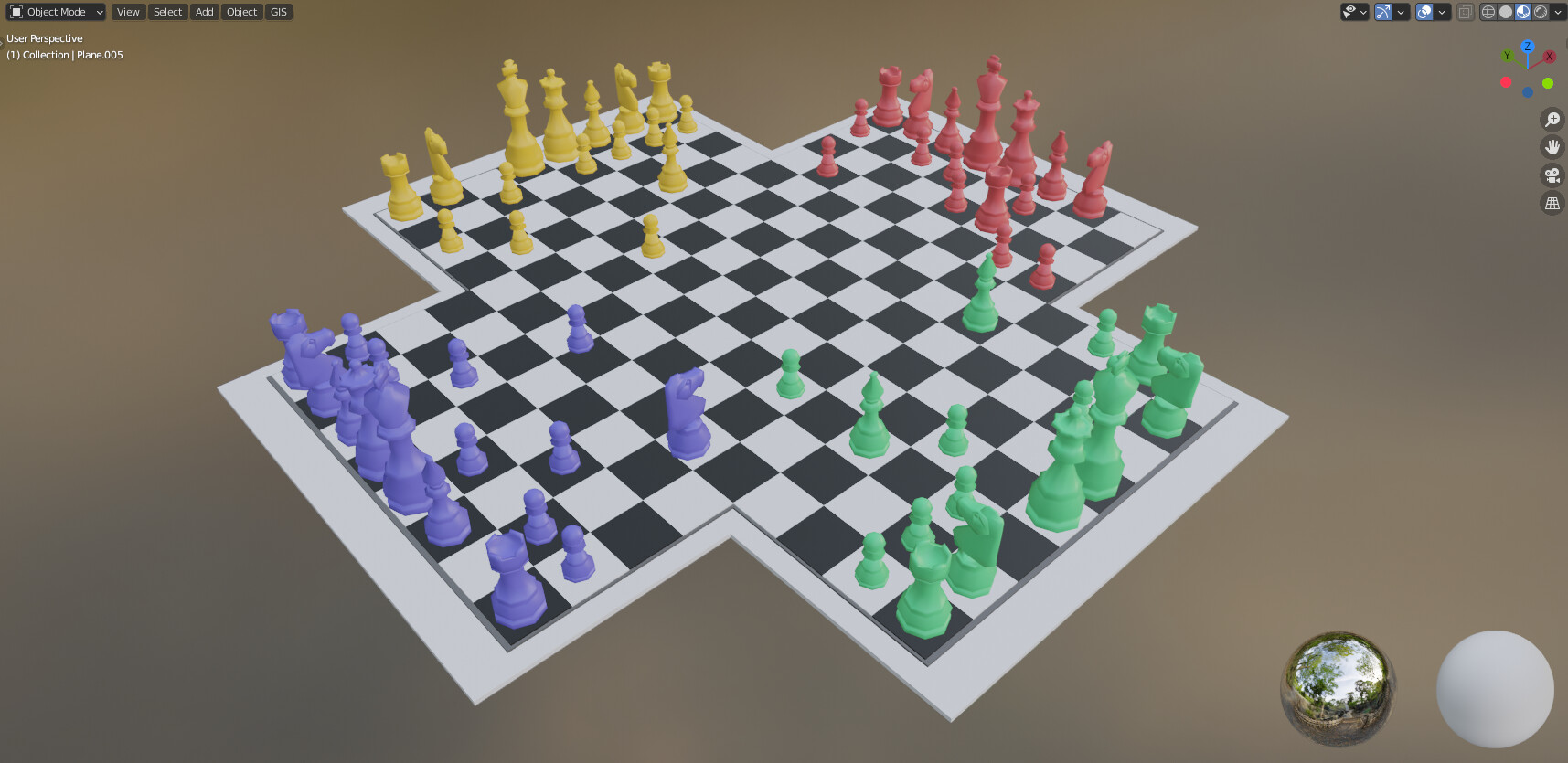 ArtStation - 3 - 4 Player Chess