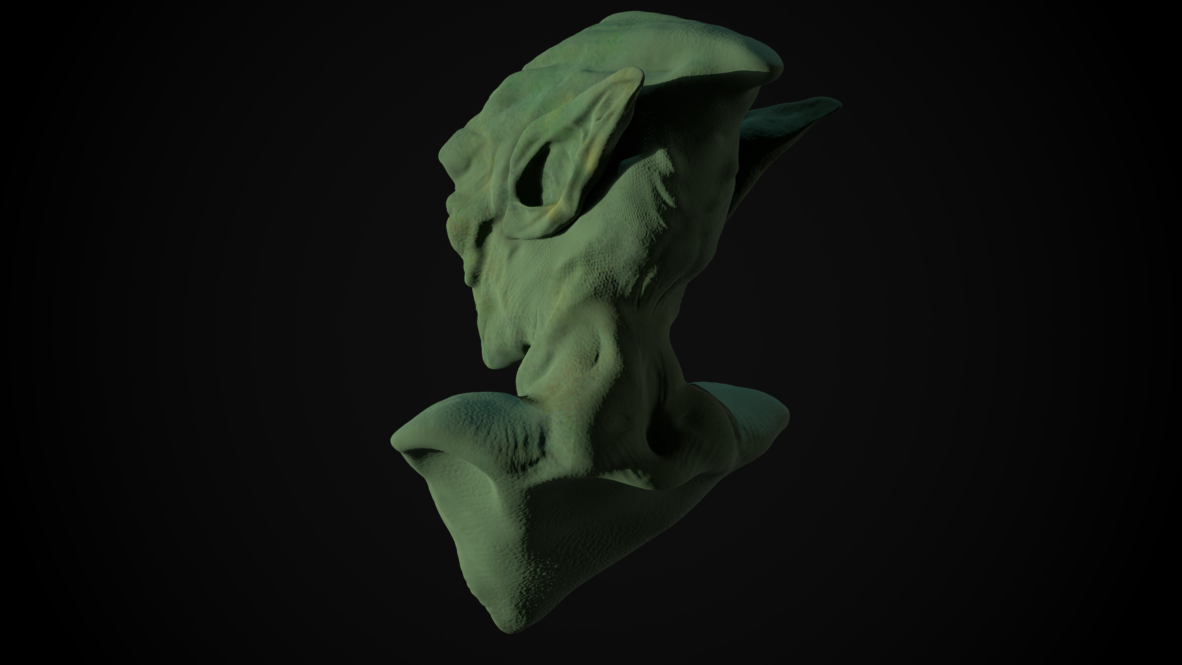 Marmoset Back View Render