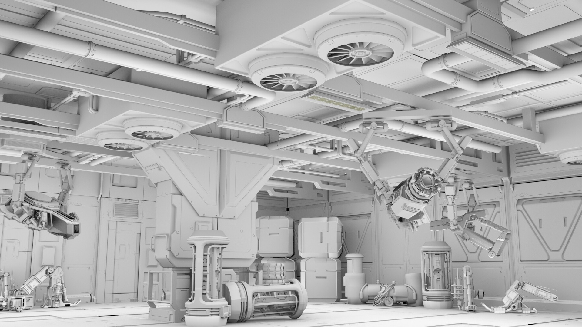 ArtStation Storage Facility Model (AO)