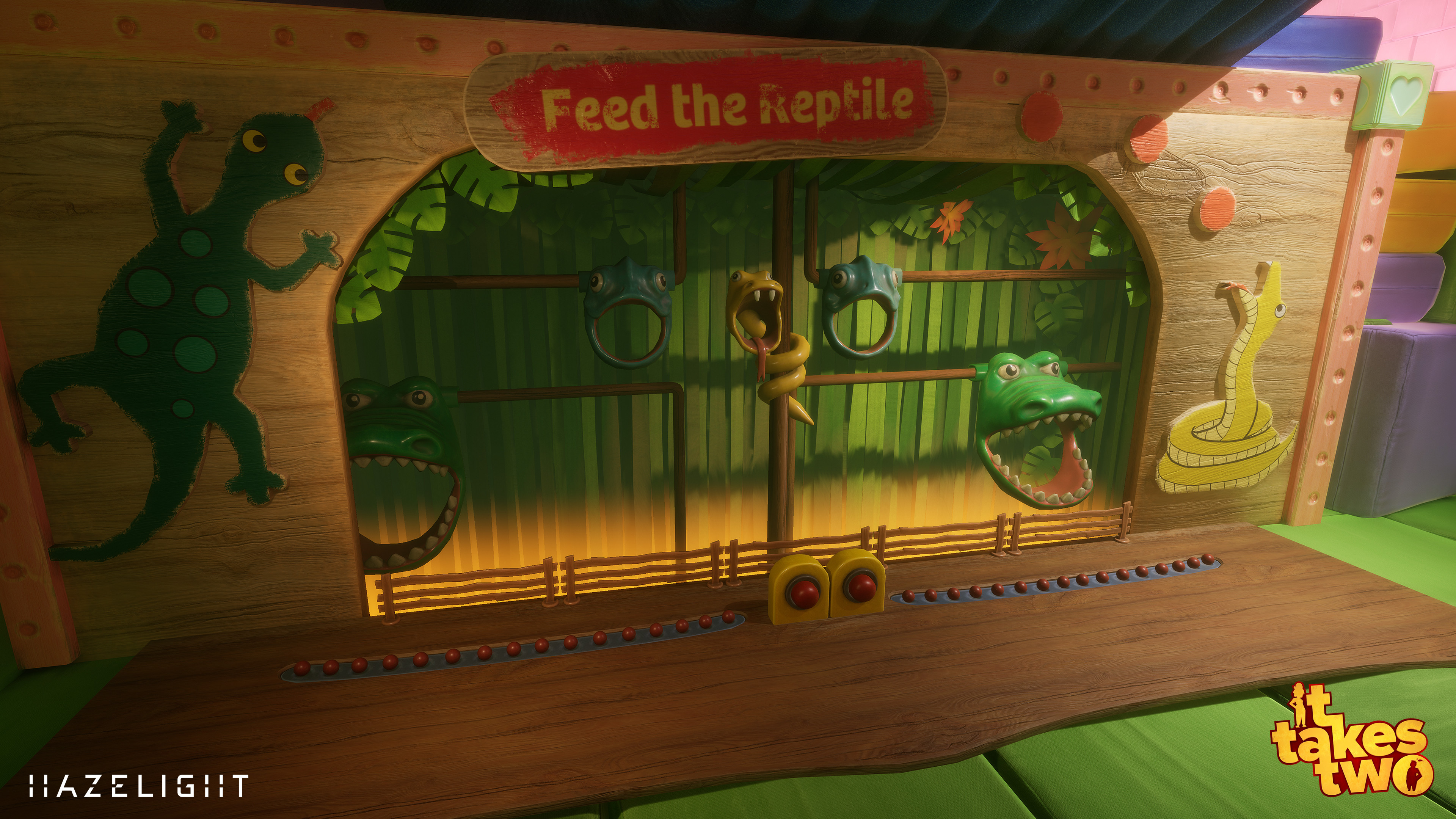 Feed the Reptile mini game in Hopscotch.