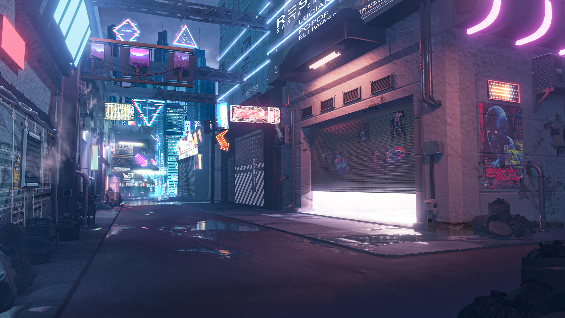 Artstation Neon City 2 Mexico Artstation Neon City 2 Mexico