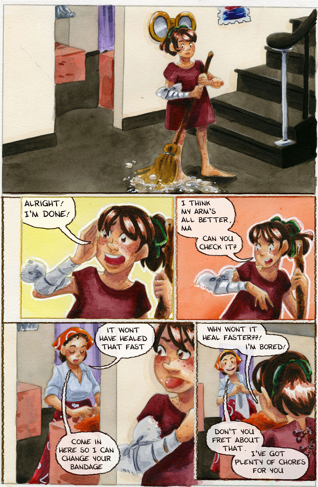 Sample Comic Page from Chapter 8 of 7" Kara
