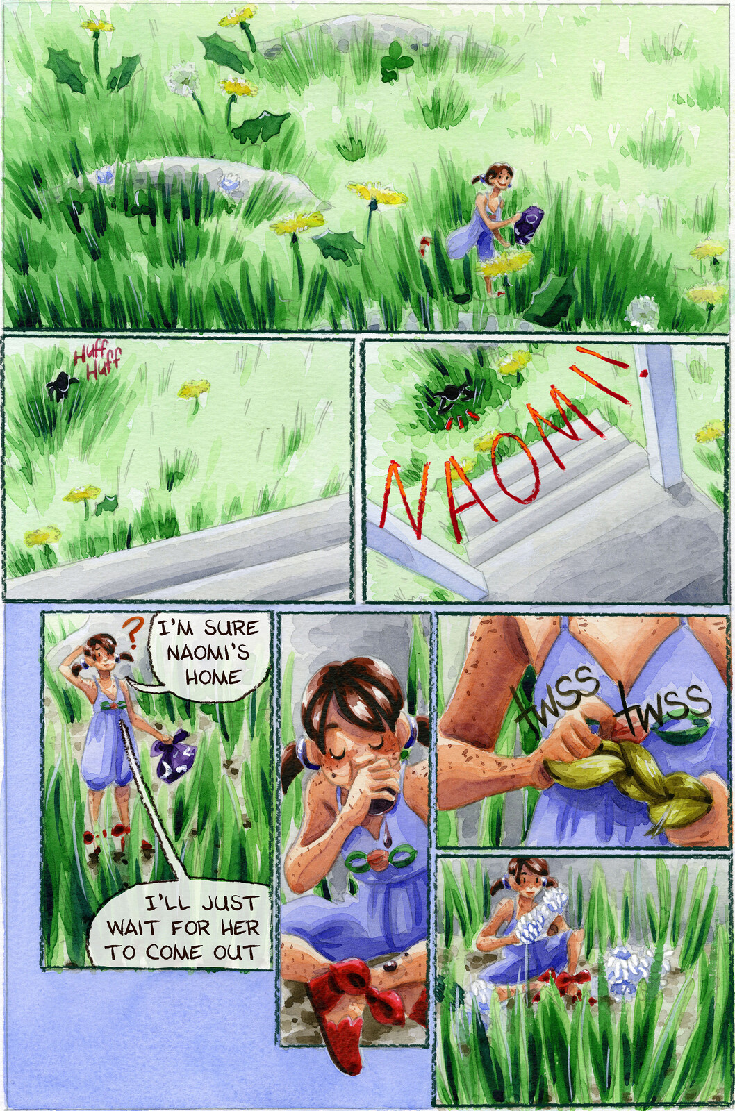 Sample Comic Page from Chapter 8 of 7" Kara