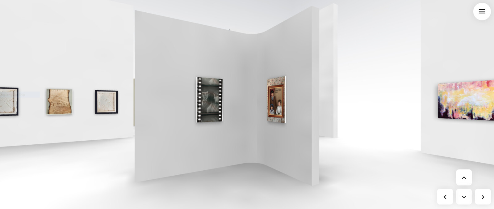 The corner in NOSTALGIA featuring my artwork.