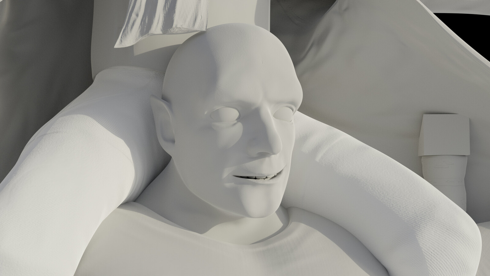 Bottom Character Flatshaded Render