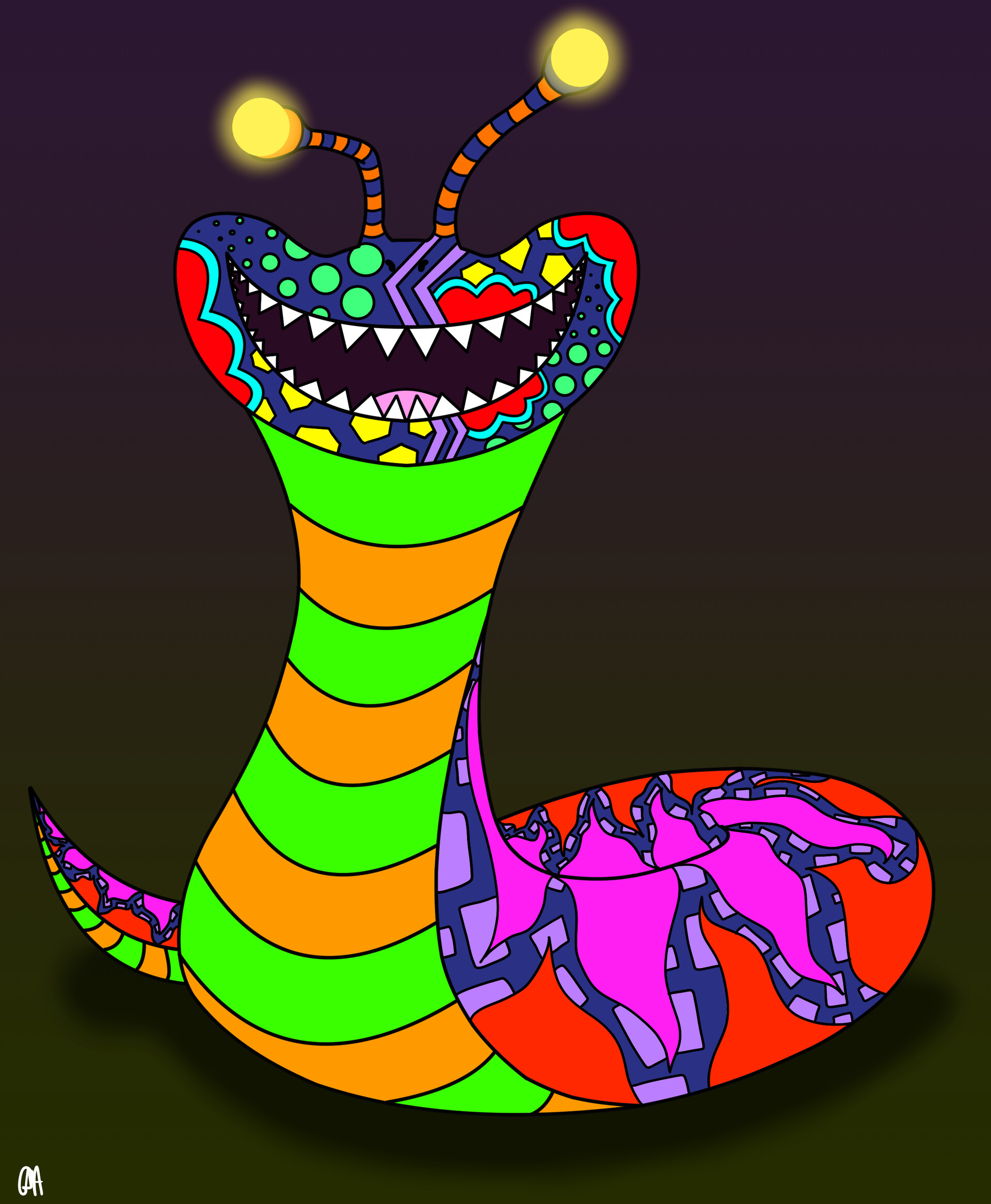 Glow Doodle Snake