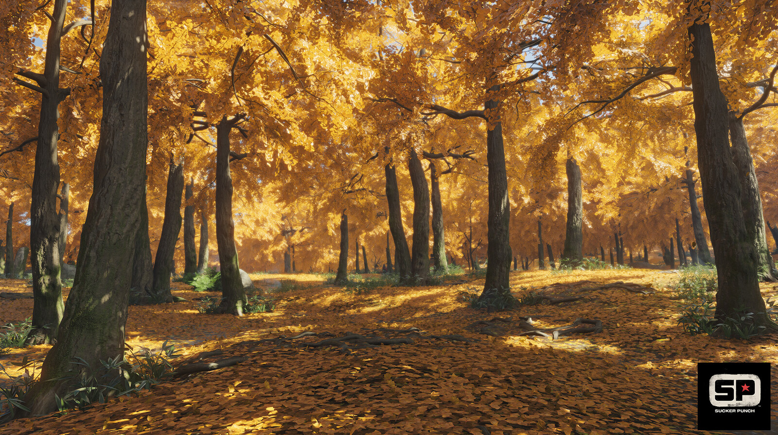 TJ Halter Ghost of Tsushima Yellow Ginkgo Biome