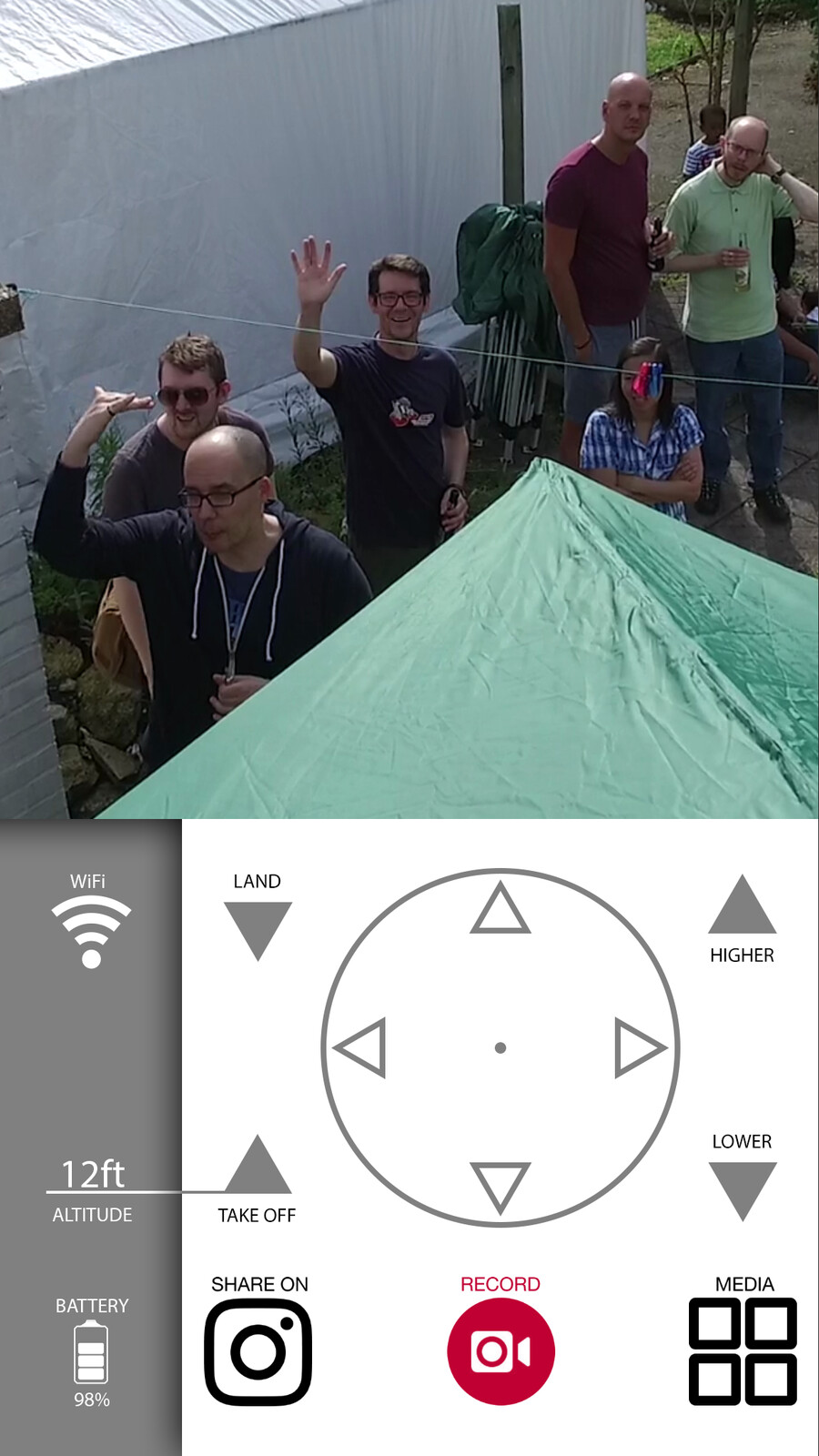 2017 - Selfie Drone App UI concept work