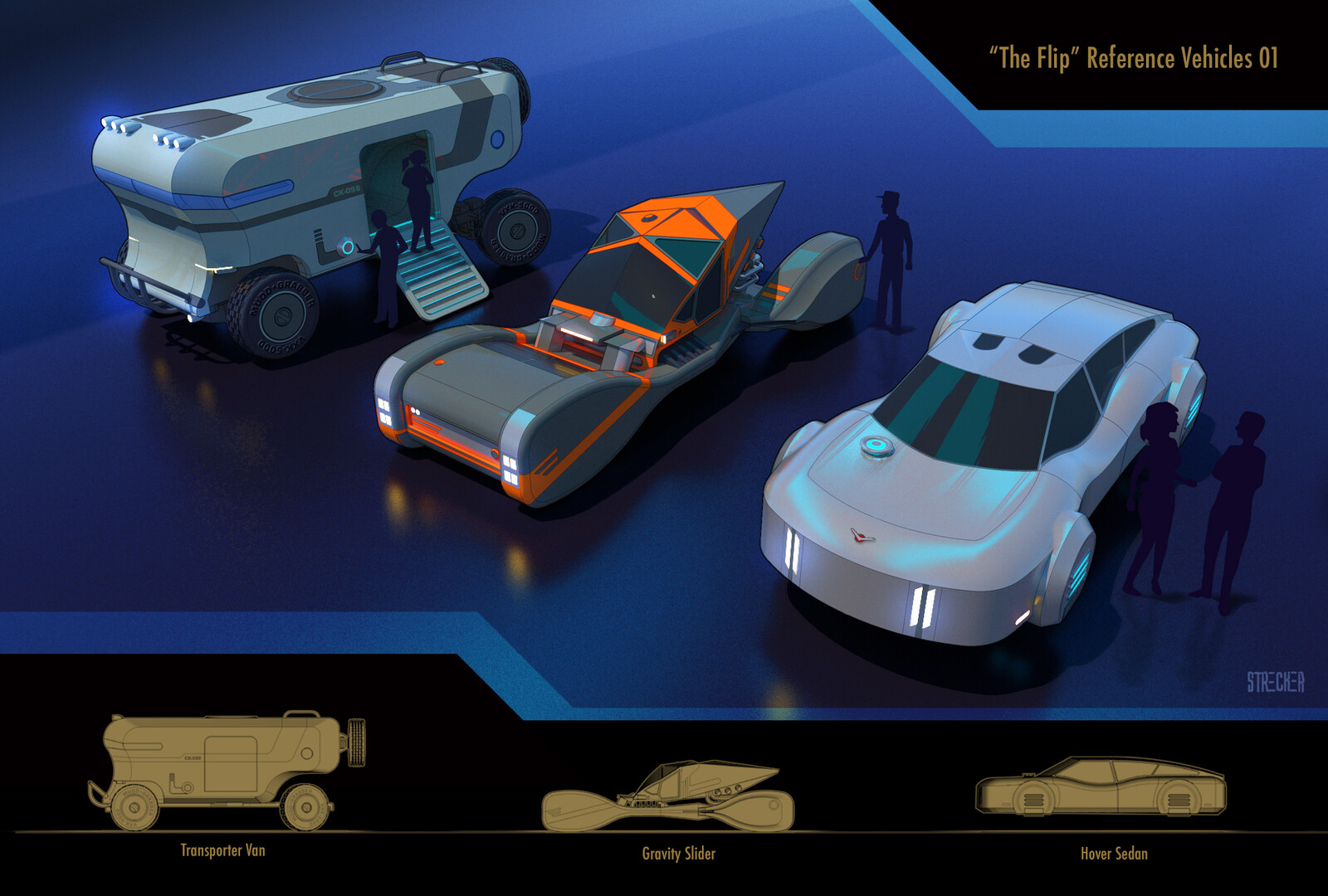 Some of the higher-end background vehicles in the Flip.