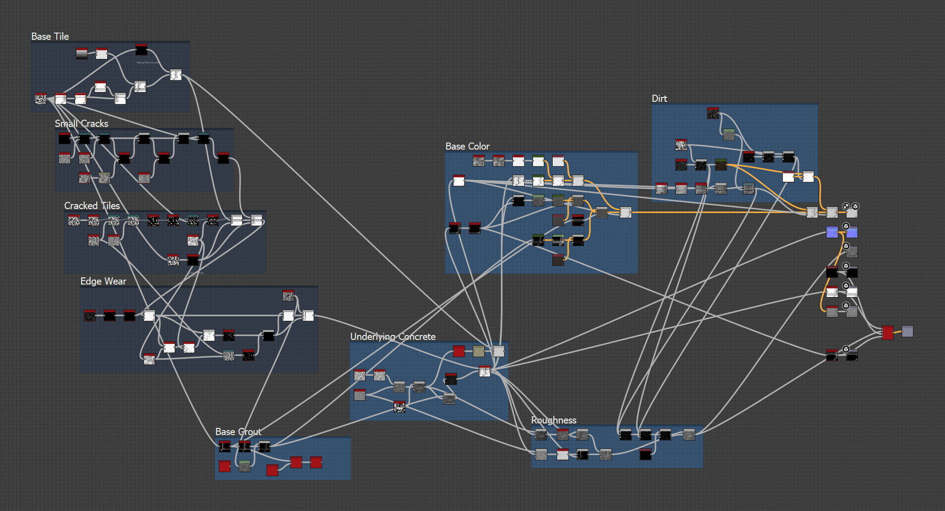 Jonathan Yu Ceramic Tiles Substance Designer, UE4 Shader