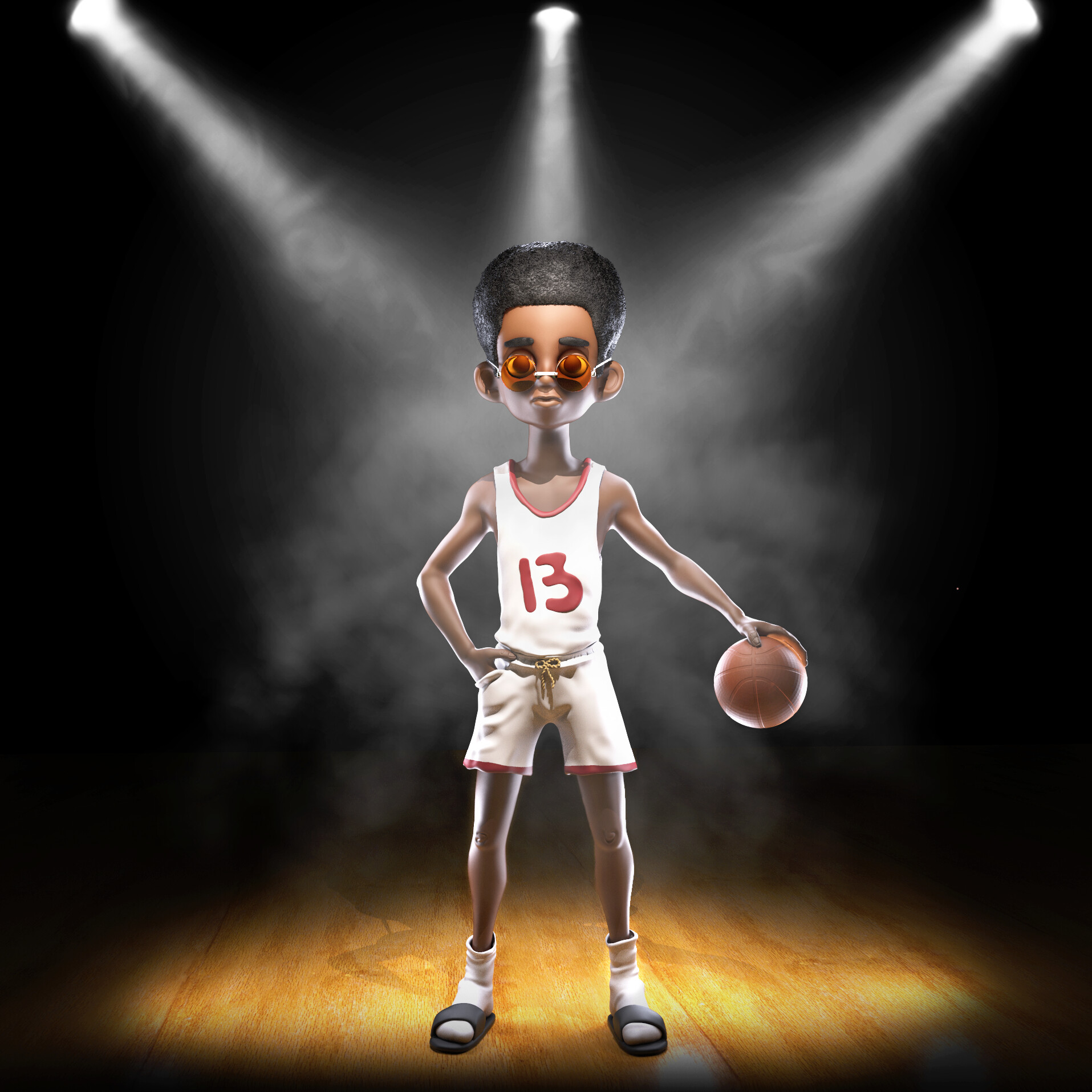ArtStation - Illustrations of basketball players I had to to for someone