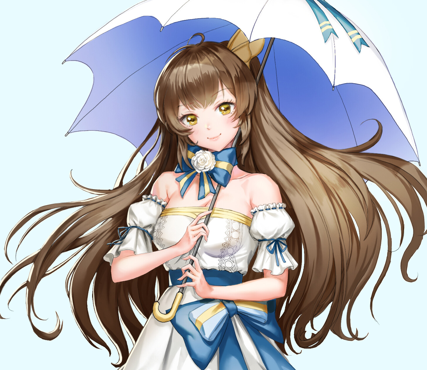 ArtStation Blue ribbon girl