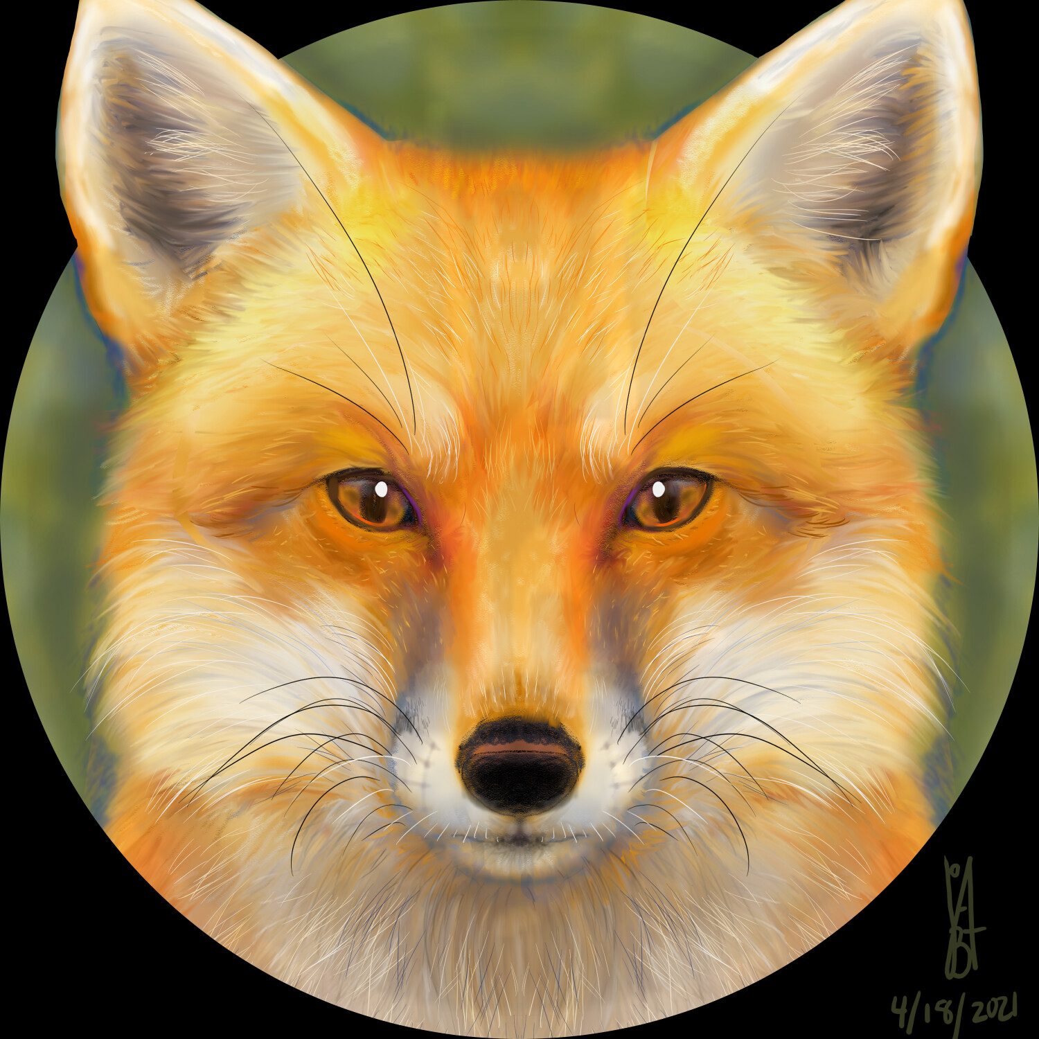 Digital artwork of a fox.